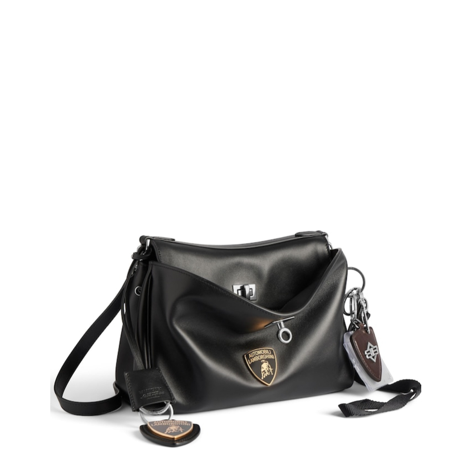 Messenger Bag Leather Black - Image 3