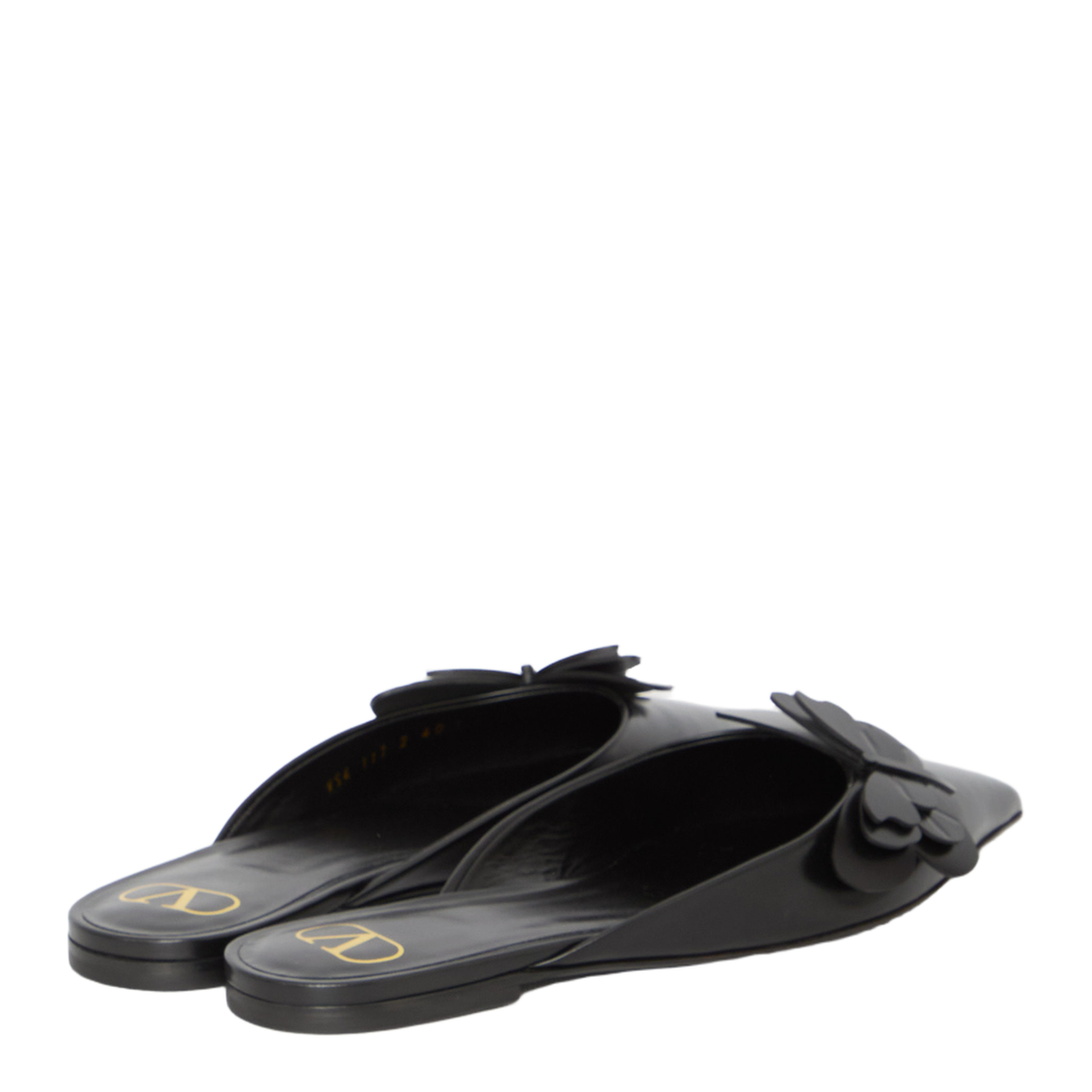 Flat Mules in Leather - Image 3