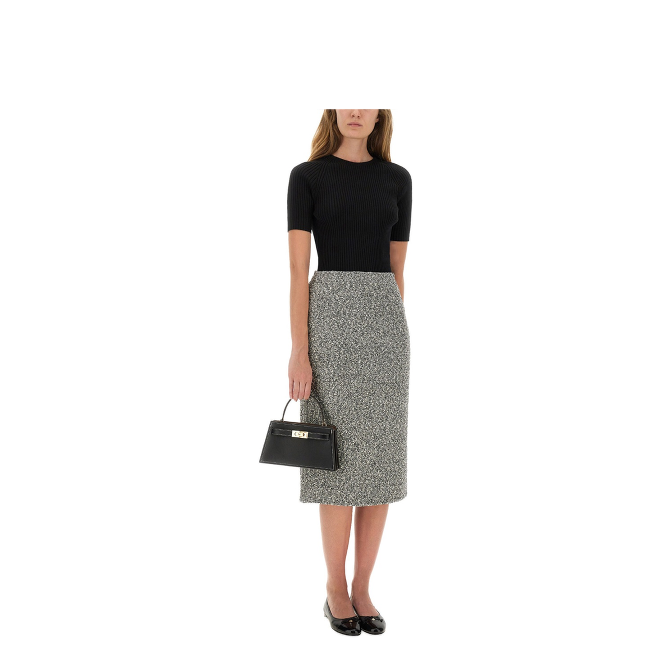 Long Tweed Skirt - Image 2