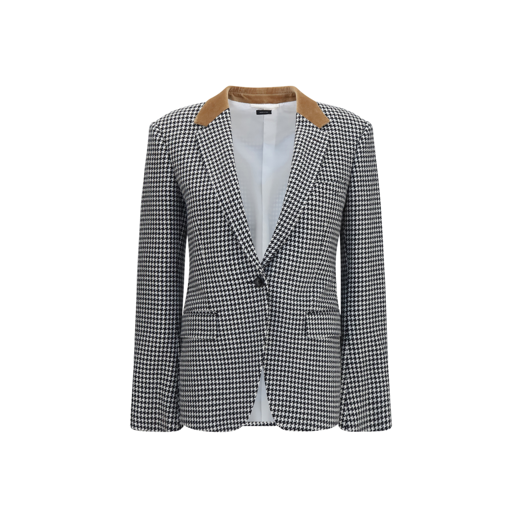 Houndstooth Cashmere Jacket - Image 1