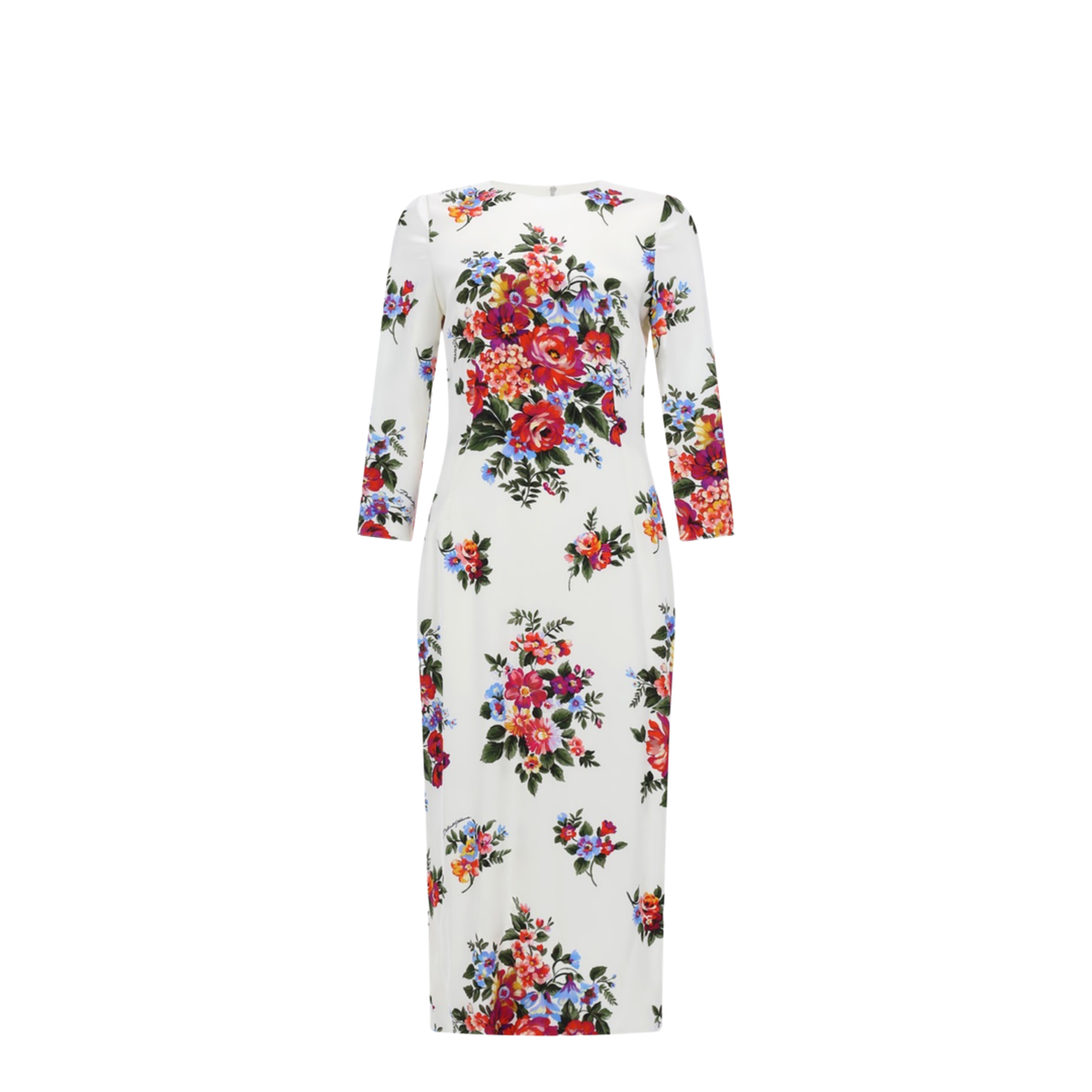 MIDI DRESS WITH FLORAL PRINT - Image 1