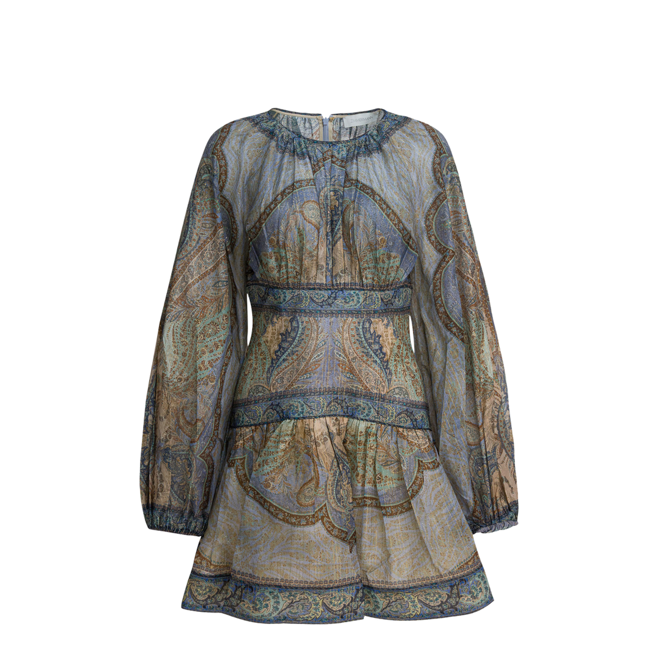 Wanderlust Cotton Silk Mini Dress - Image 1