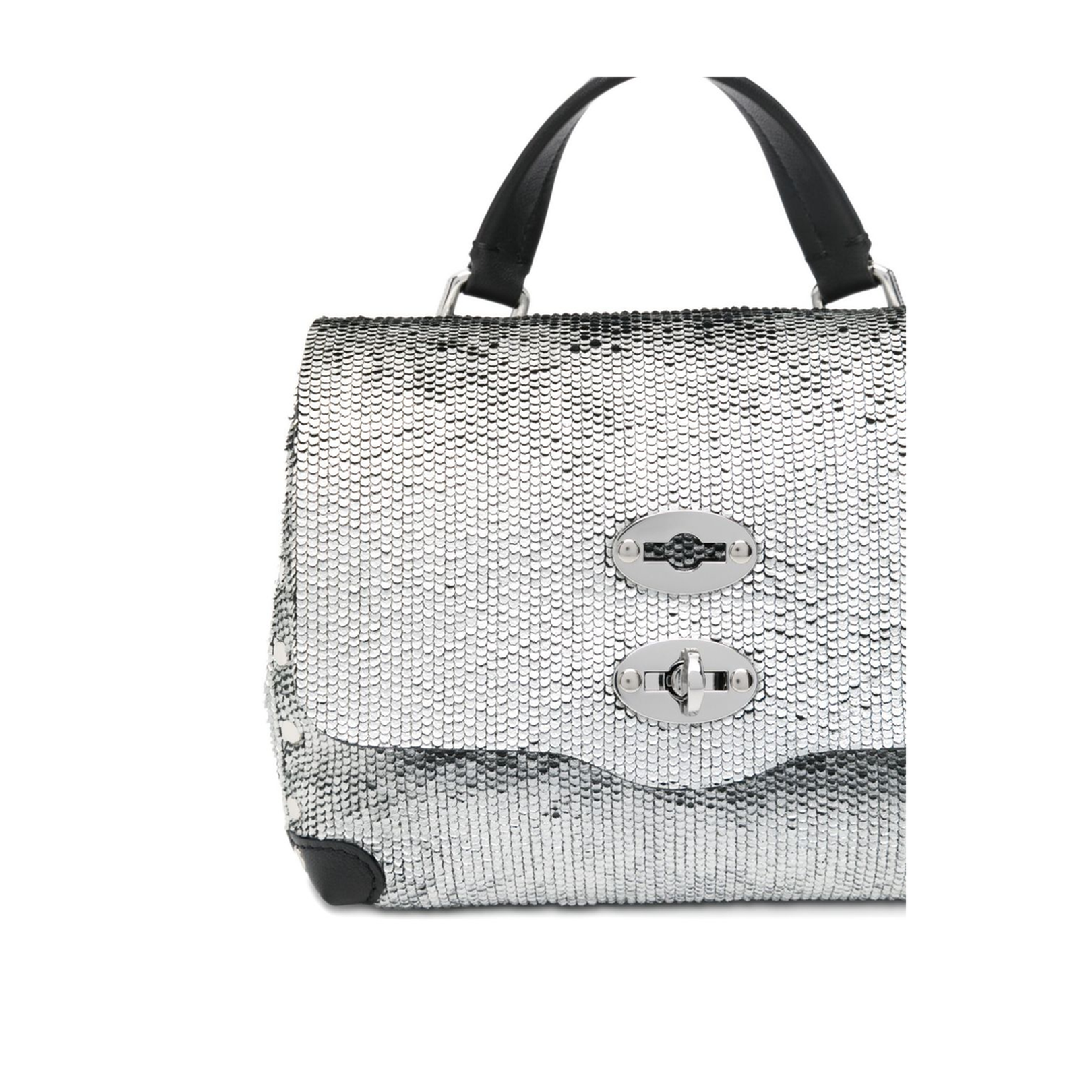 Postina CBI Baby Calfskin Top-Handle Bag - Silver - Image 2
