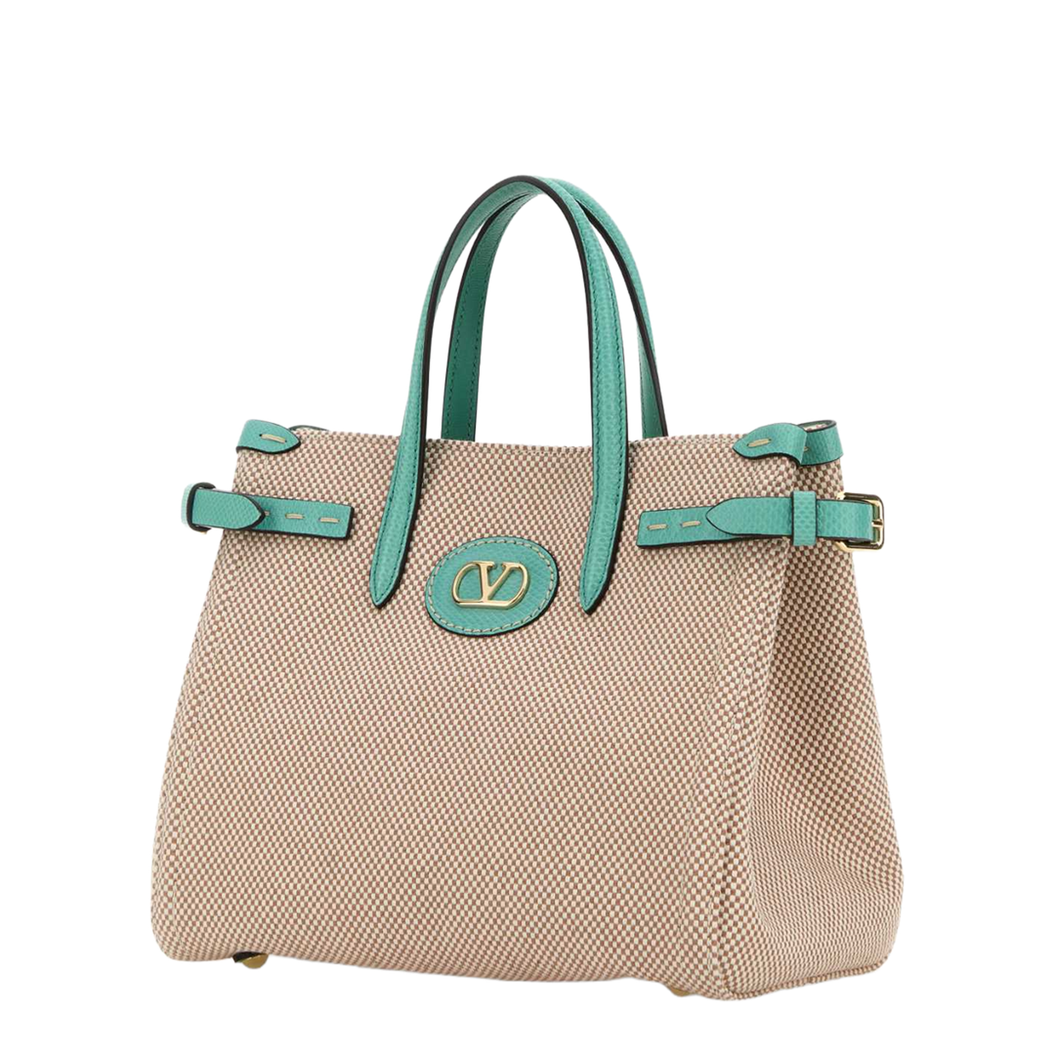 Two-Tone Canvas Antibes Handbag - Image 2