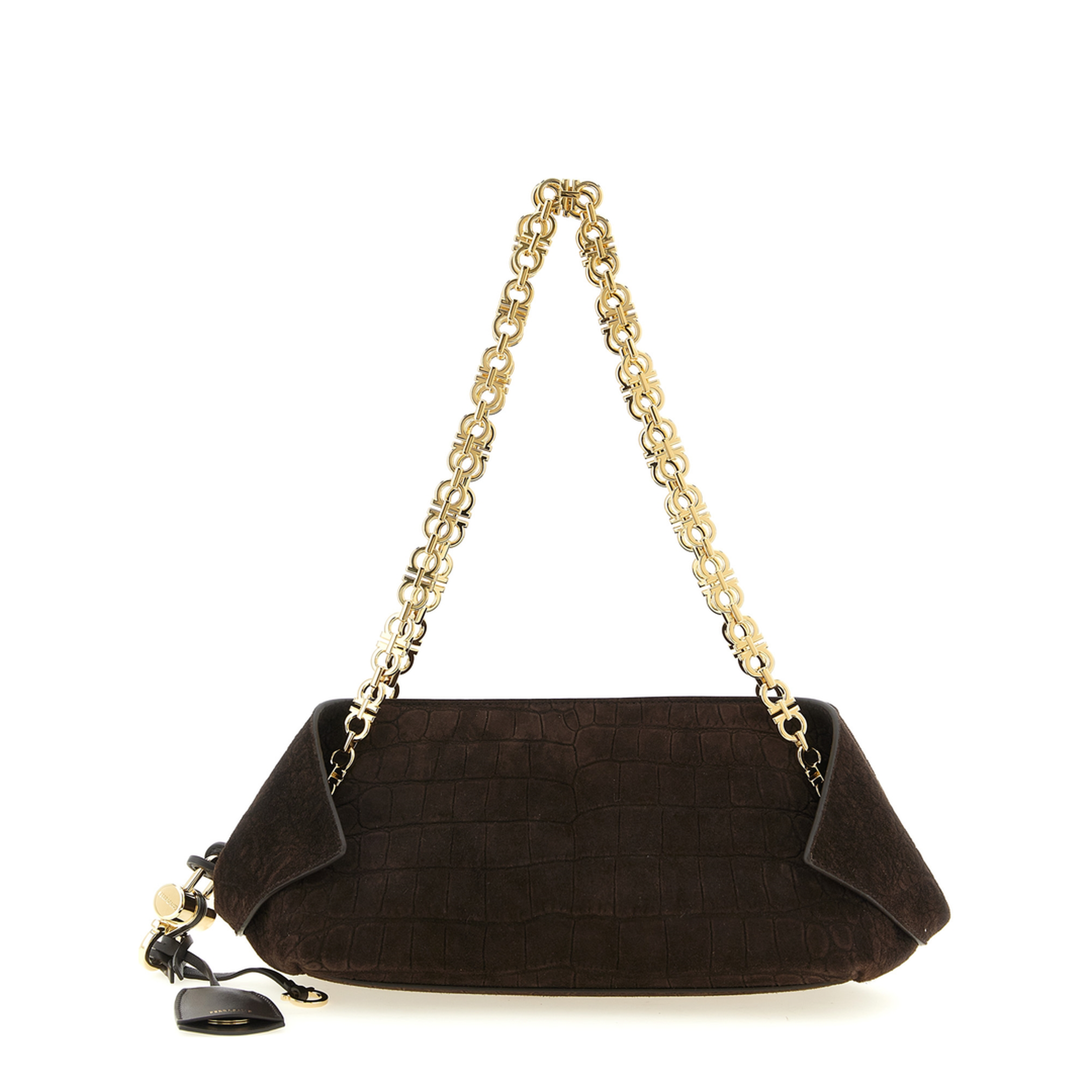 Gancini Small Printed Shoulder Bag - Testa Di Moro - Image 1