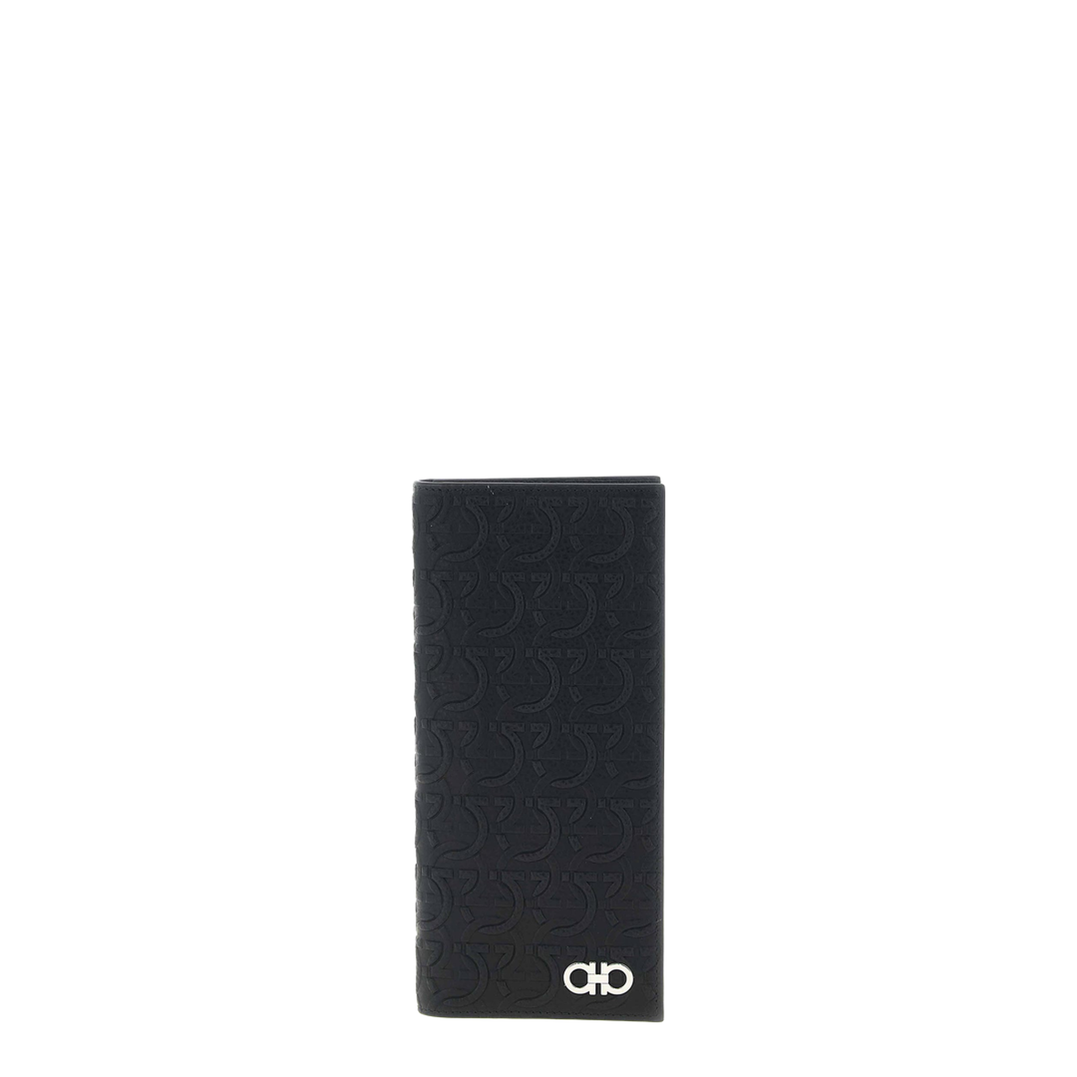 Gancini Grained Calf Leather Wallet - Nero - Image 4