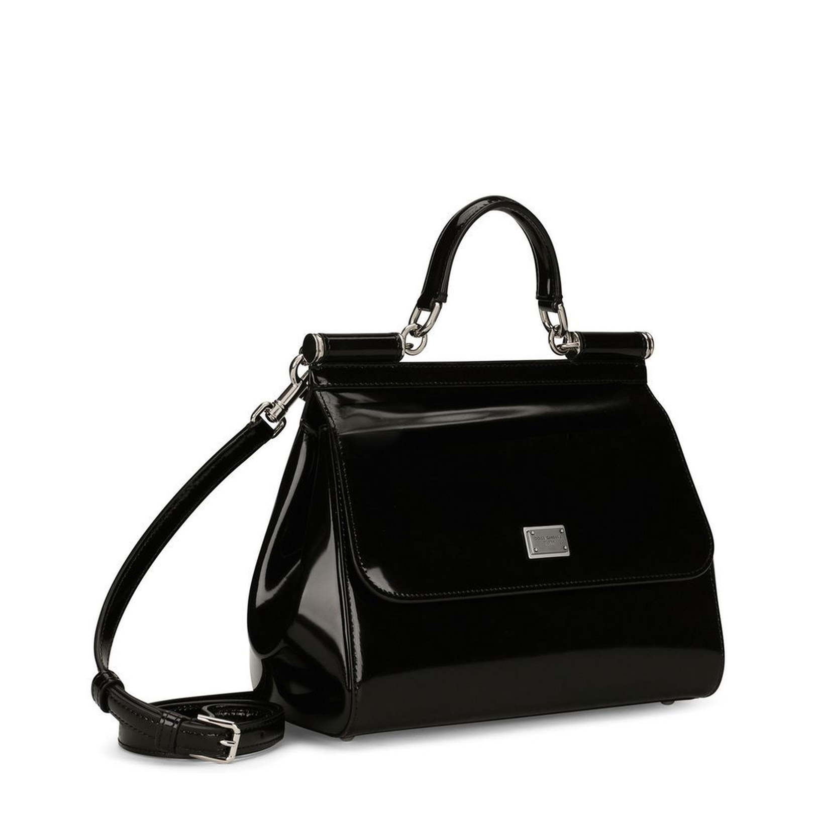Large Sicily Handbag in Black - Image 2