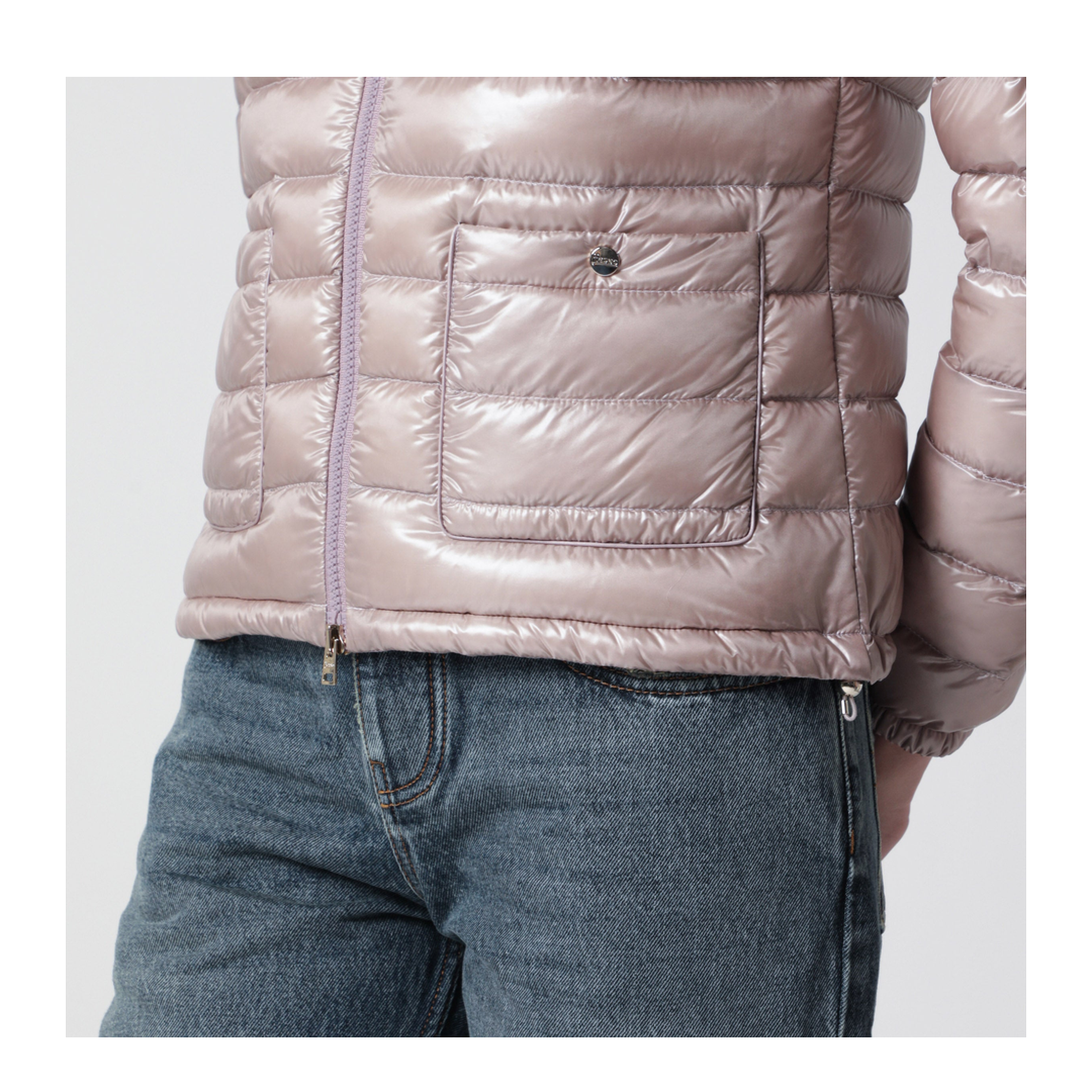 Ultralight Nylon Bomber Powder Pink - Image 2