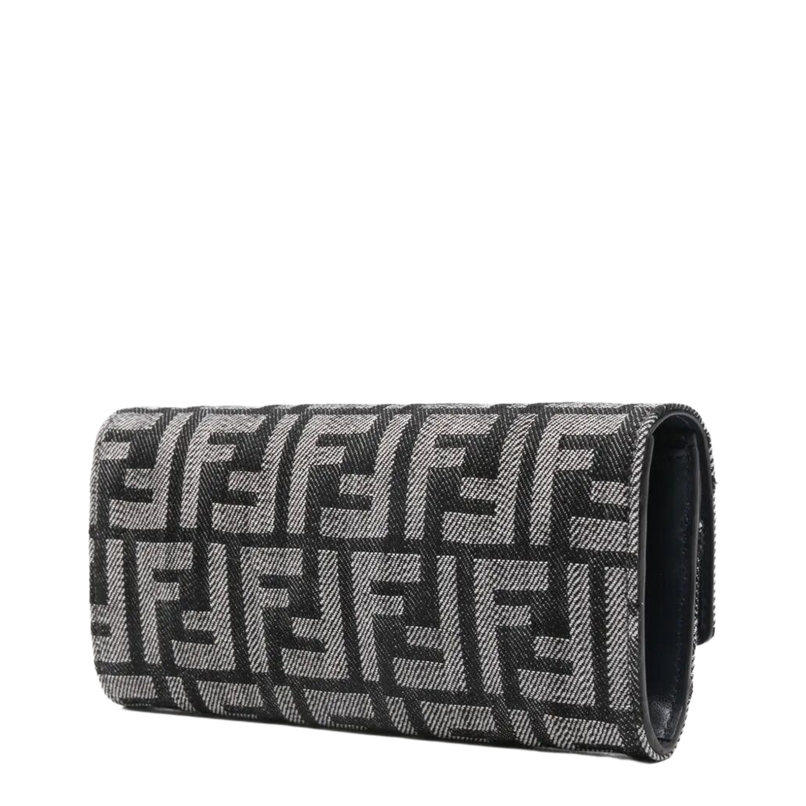 Ff Jacquard Baguette Wallet Denim Effect - Image 3