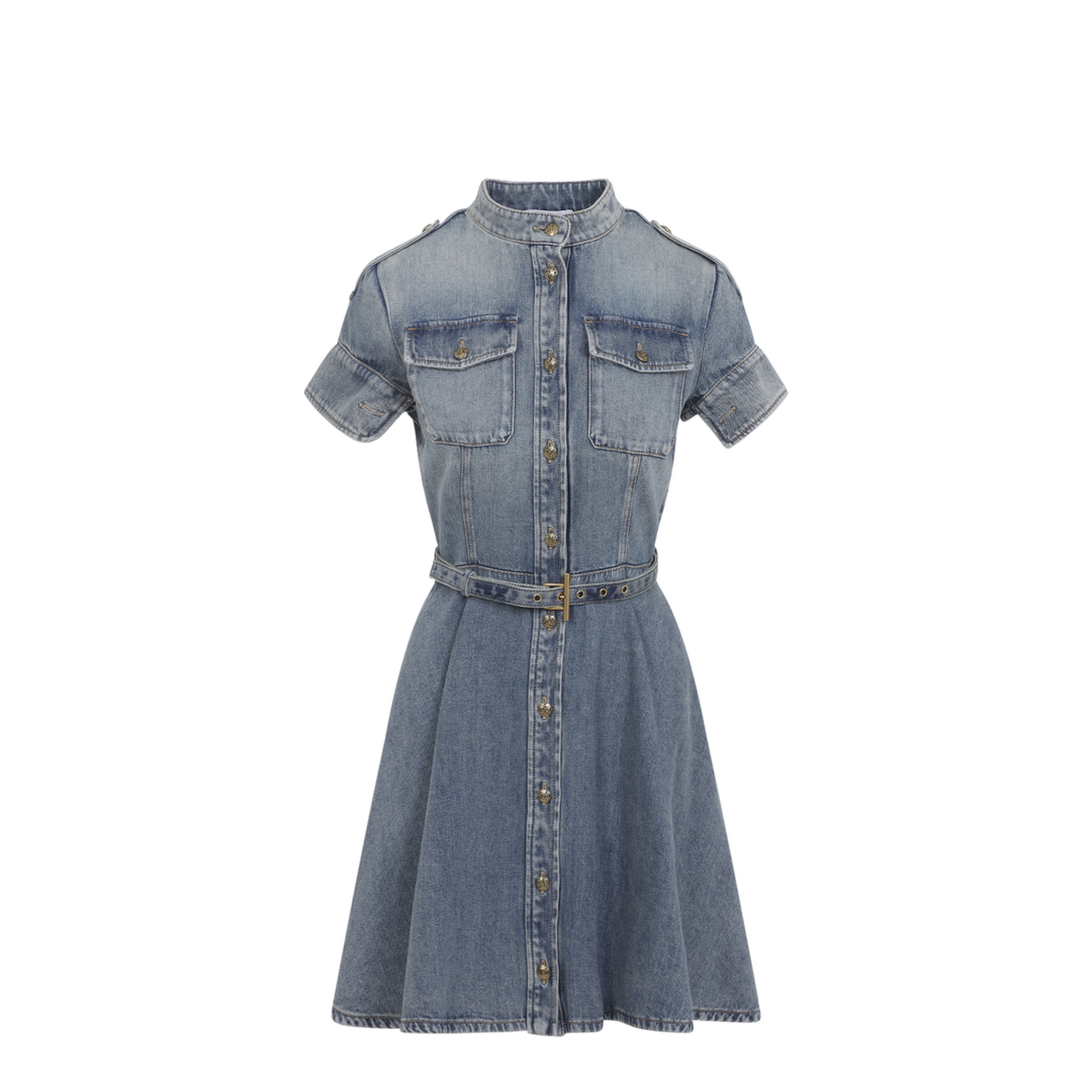 Denim Mini Dress - Image 2