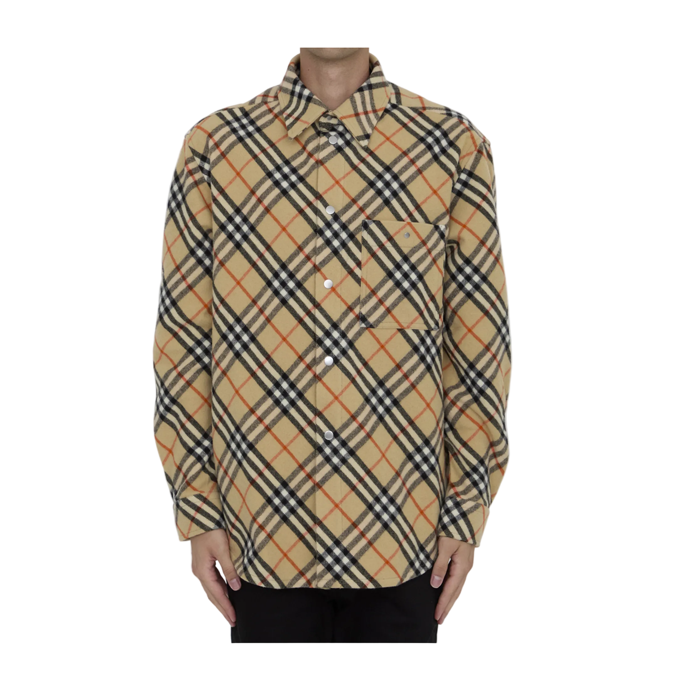 Check Wool Shirt - Image 1