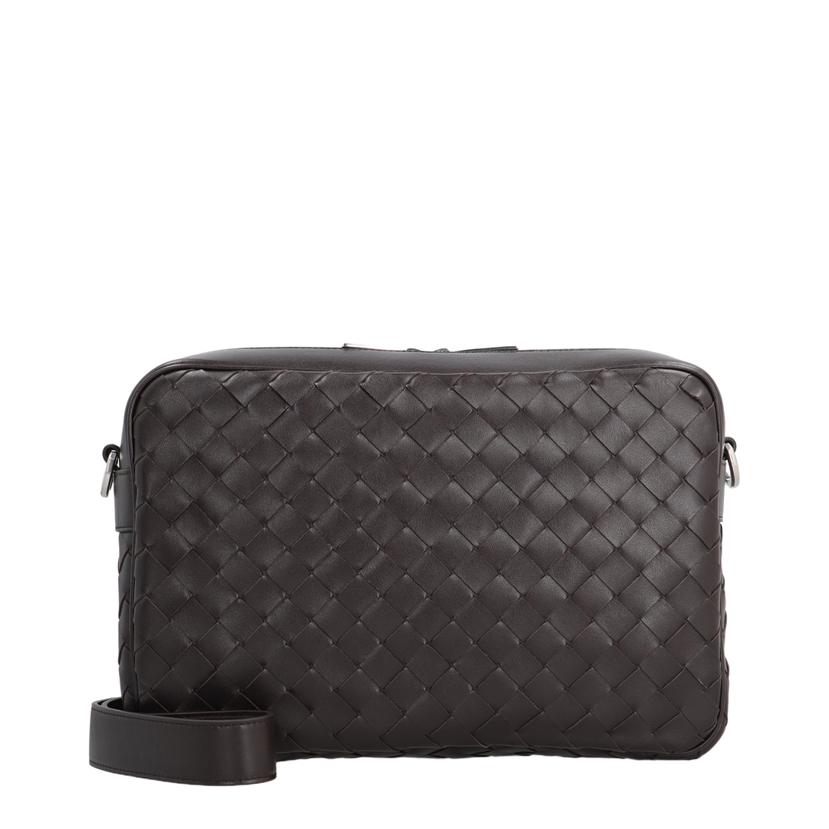 Intrecciato Leather Shoulder Bags - Brown - Image 3