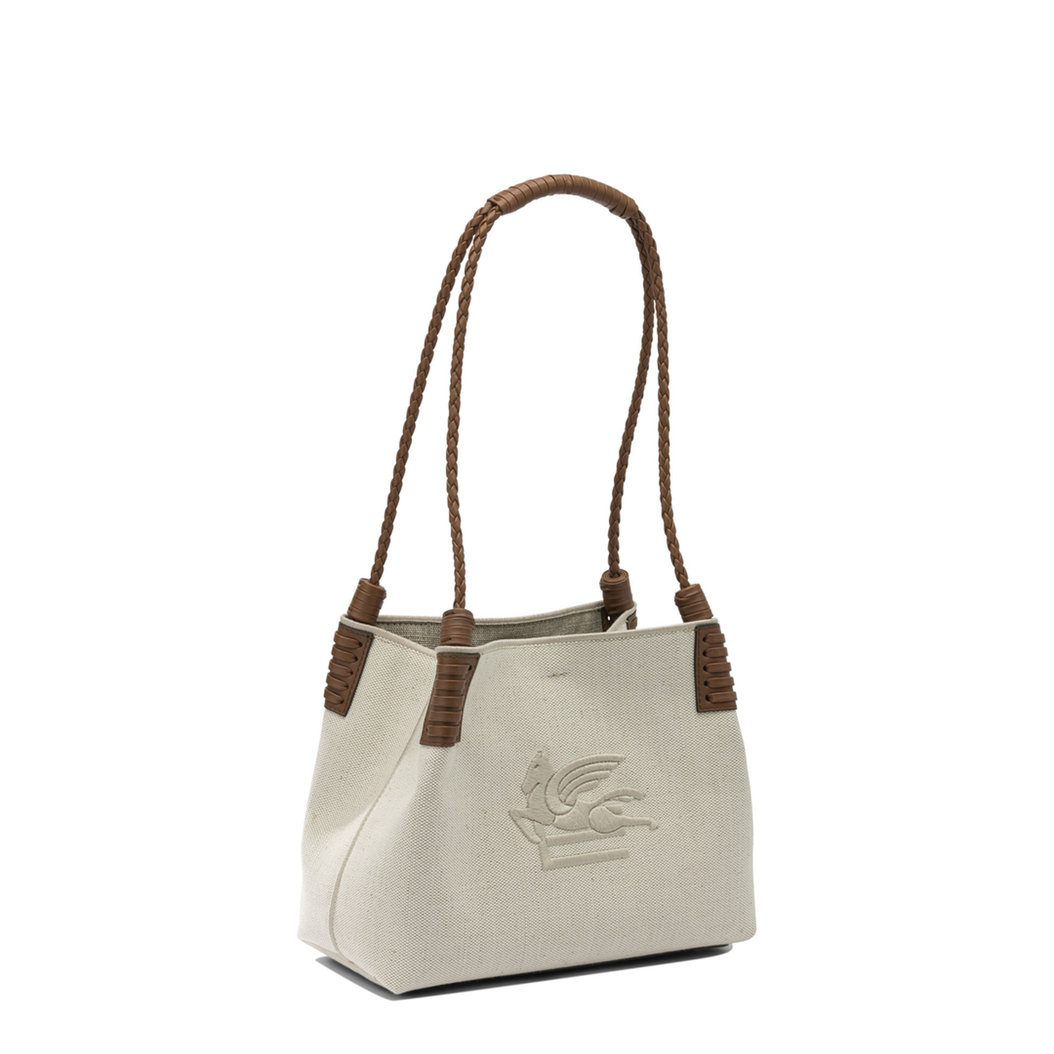 Small Libra Shoulder Bag in White - Image 2