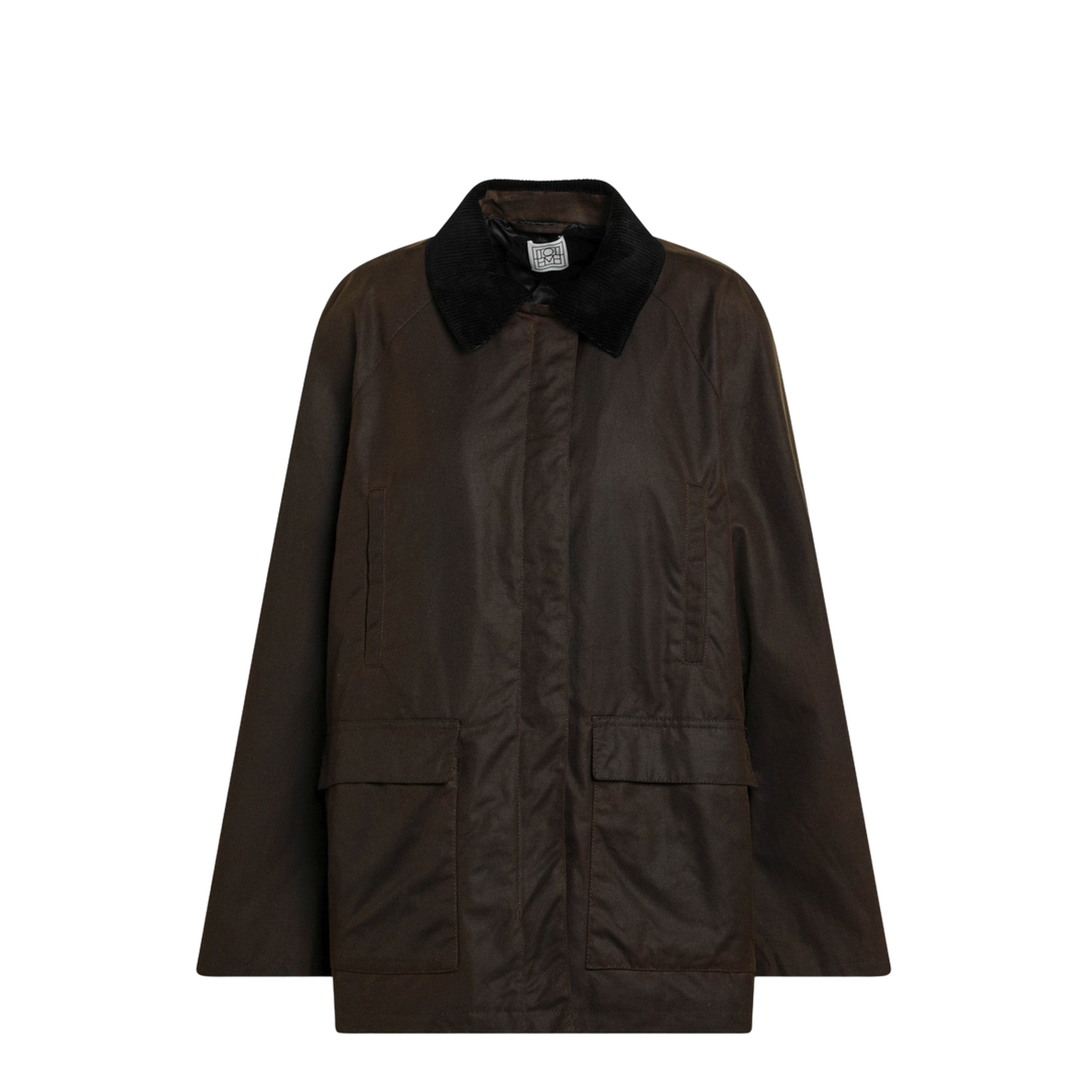 Brown Waxed Cotton Country Jacket - Image 1