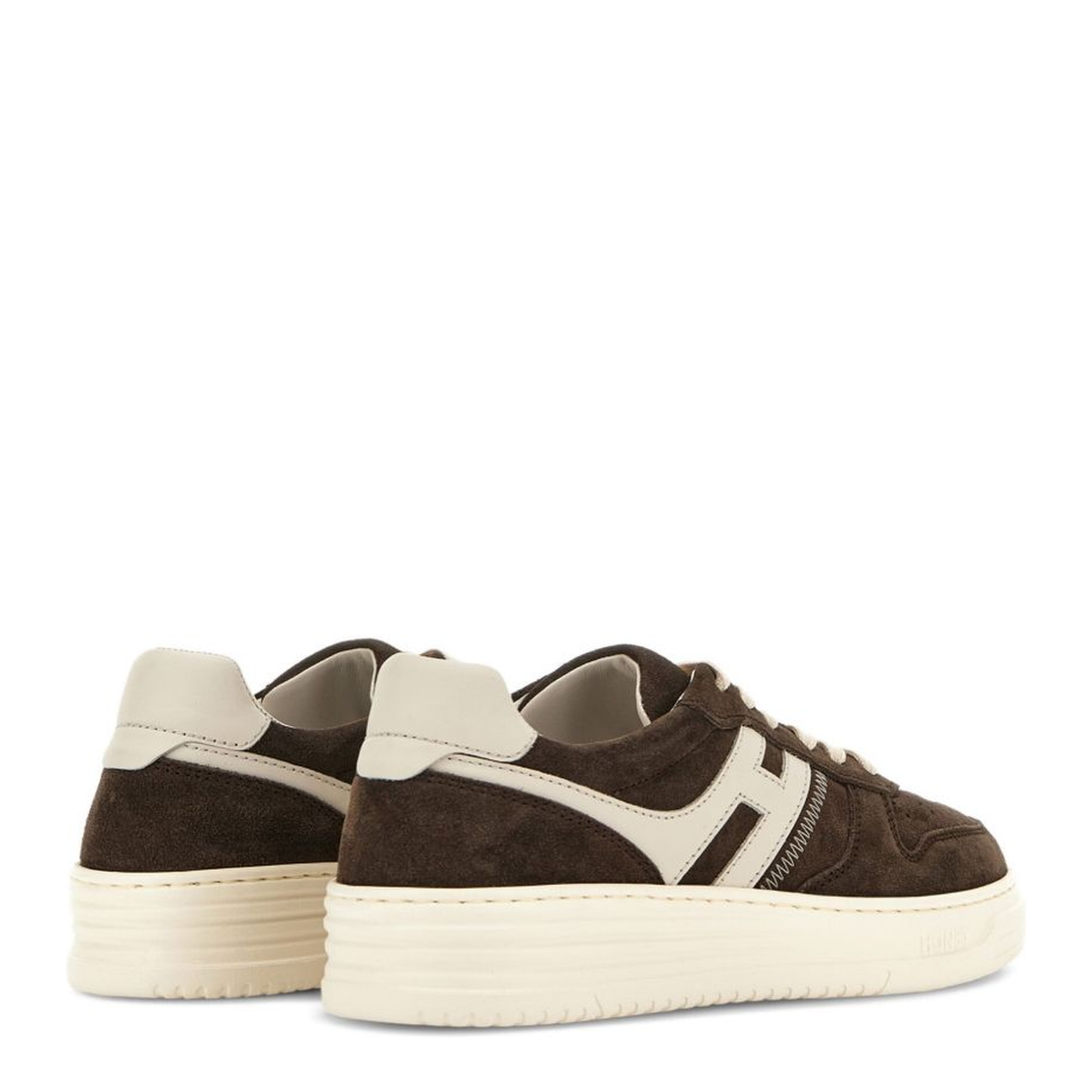 Coffee Brown Lace-Up Sneakers - Image 4
