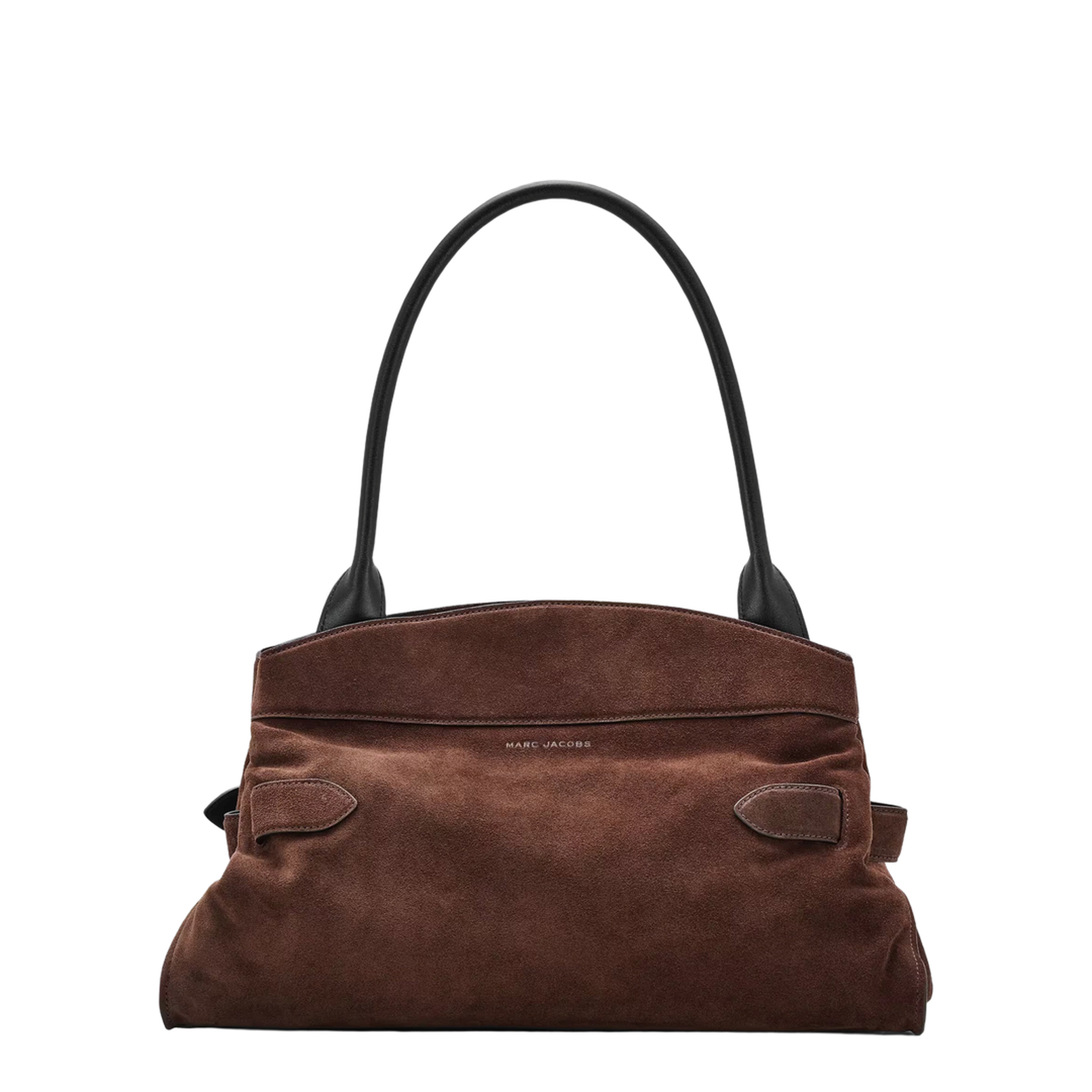 Dakota Satchel Suede Satchel - Dark Brown - Image 2