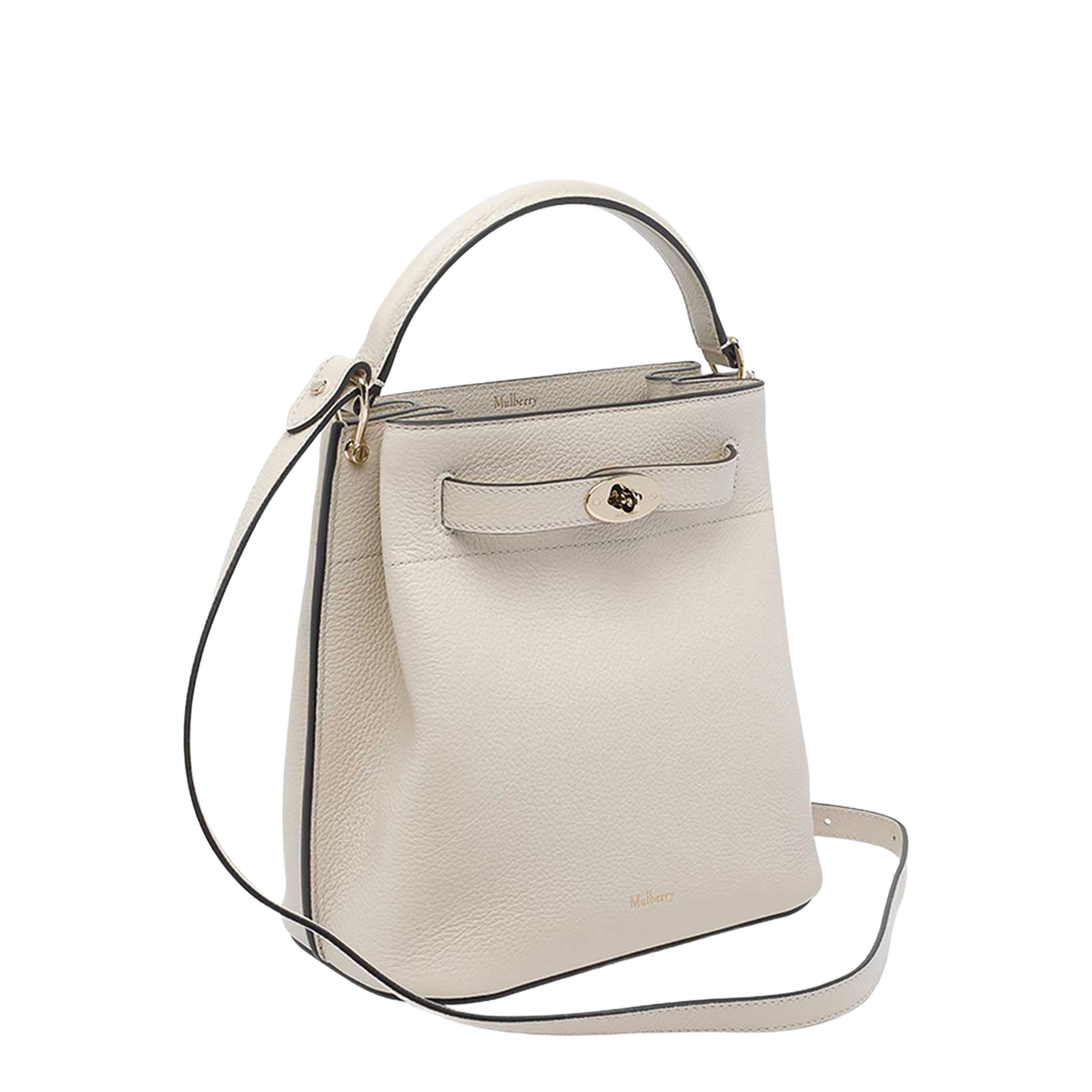Islington Small Classic Grain Bucket Bag - Chalk - Image 2