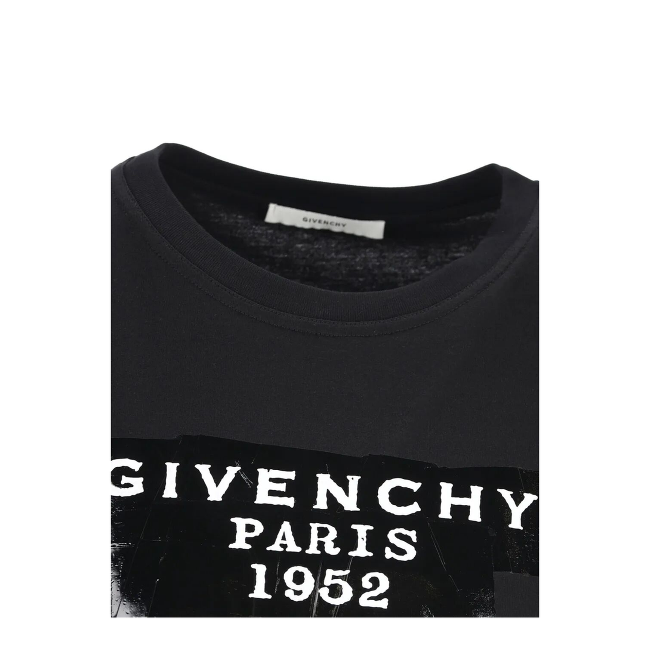 Cotton T-Shirt with Tape Print - Image 3