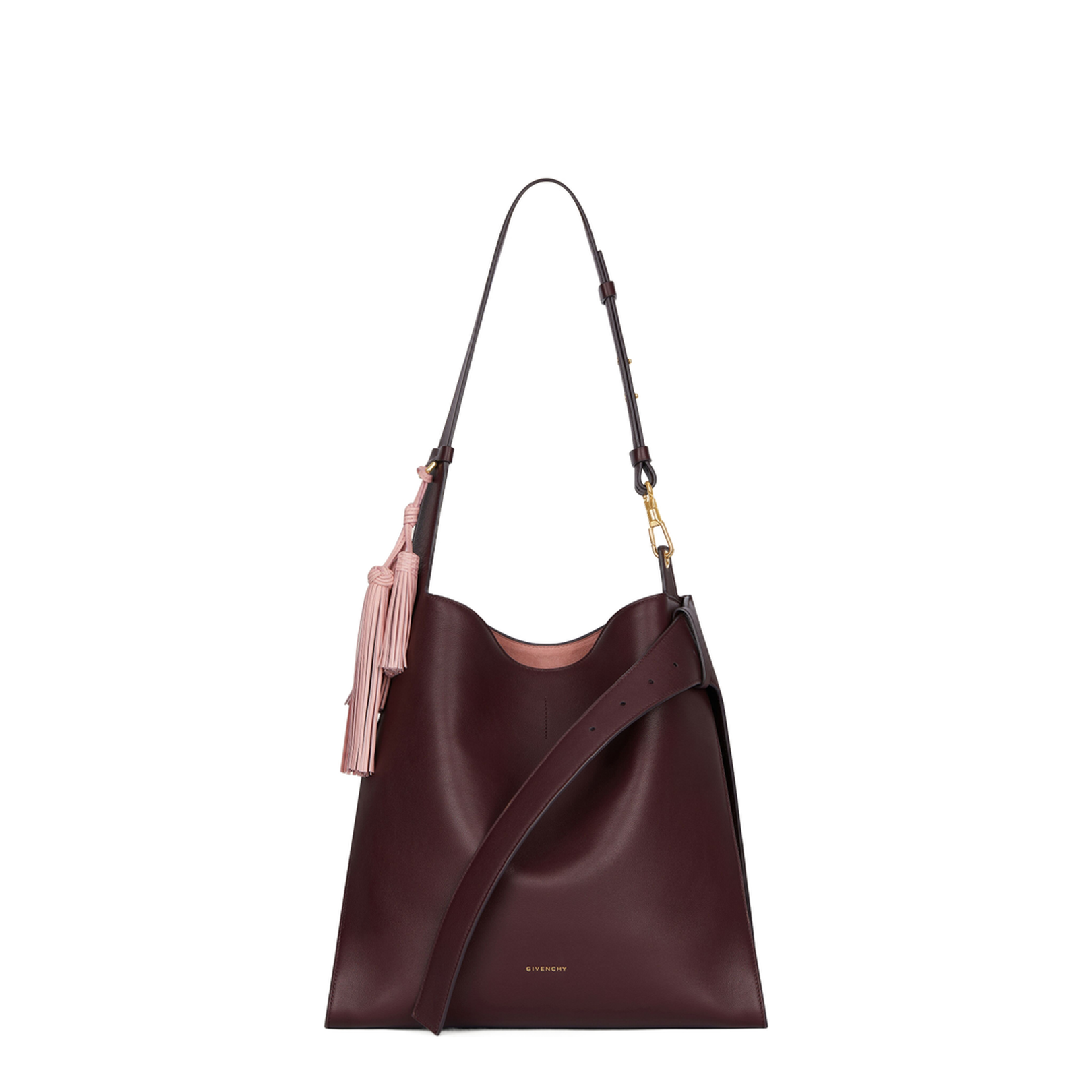 Medium Day Hobo Bag in Burgundy - Image 1
