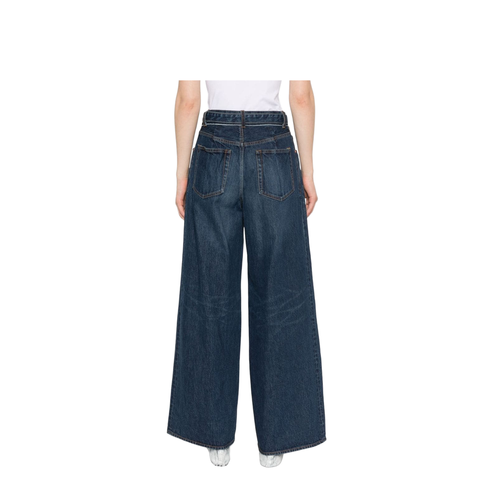Wide Leg Denim Jeans - Image 3