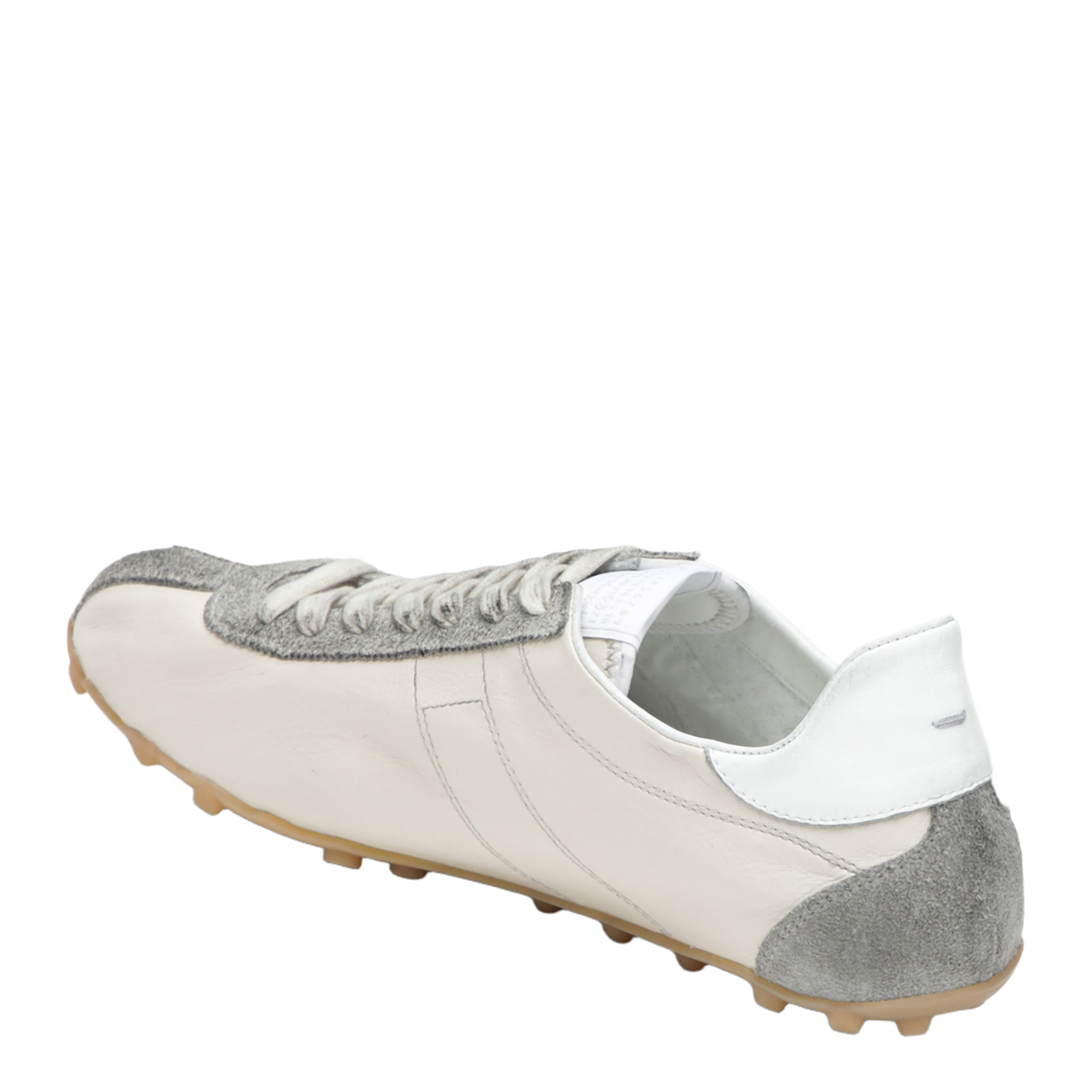 Sprinters Sneakers In Cream Leather And Vintage Suede - Image 2
