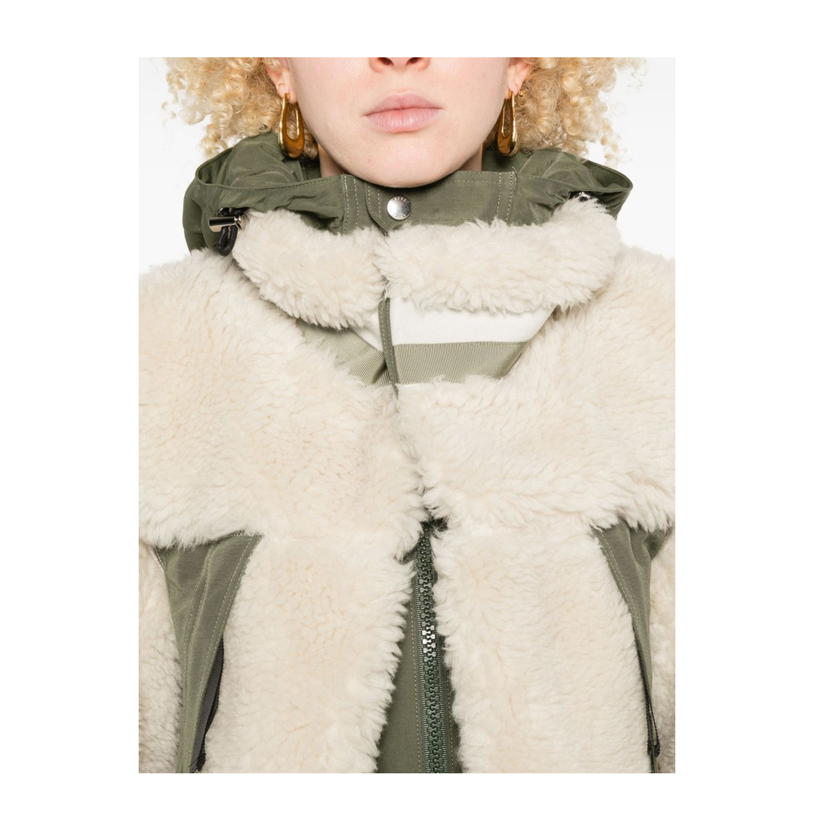 Fleece Texture Zip Fastening Jacket - Image 2