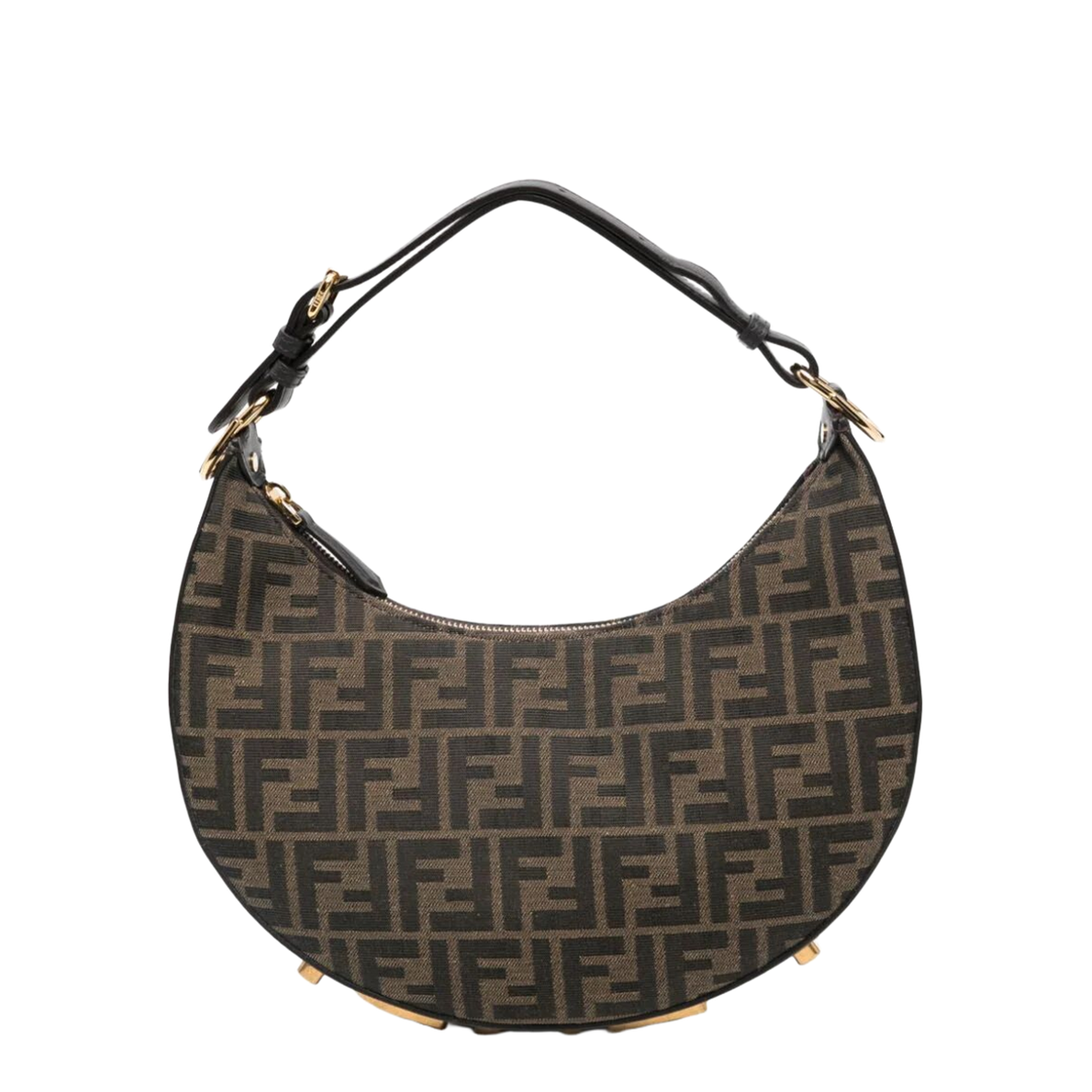 Small FF Jacquard Hobo Bag - Image 1