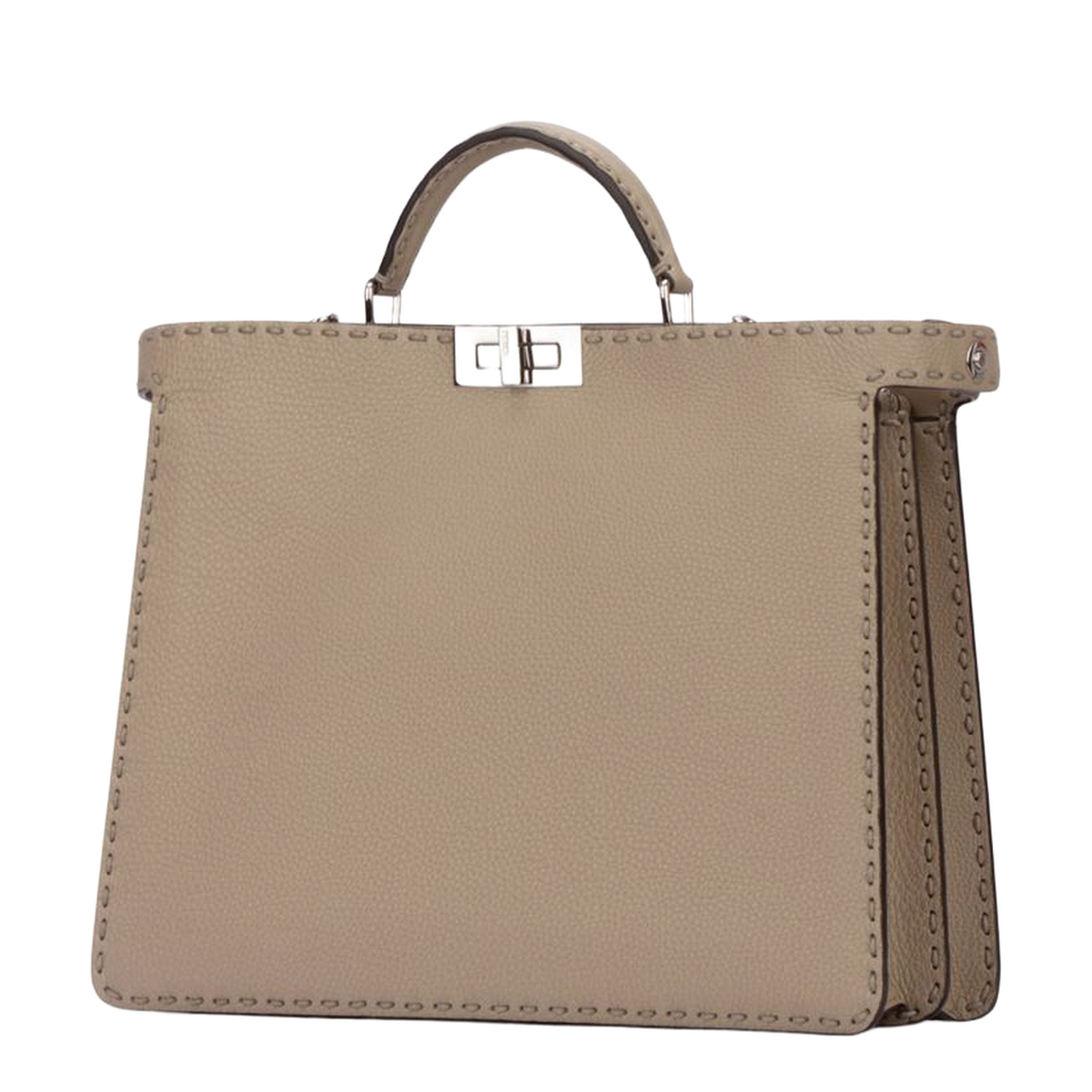 Peekaboo ISeeU Medium
Grey Leather Bag - Image 4