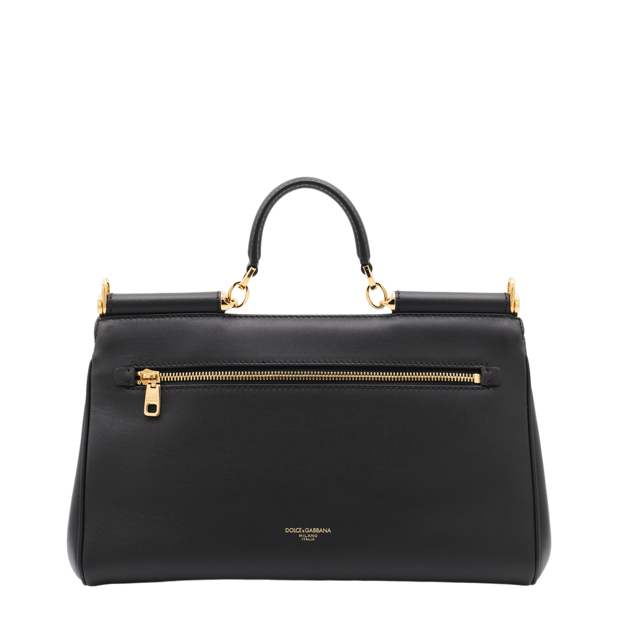 My Sicily Calfskin Handbag - Black - Image 6