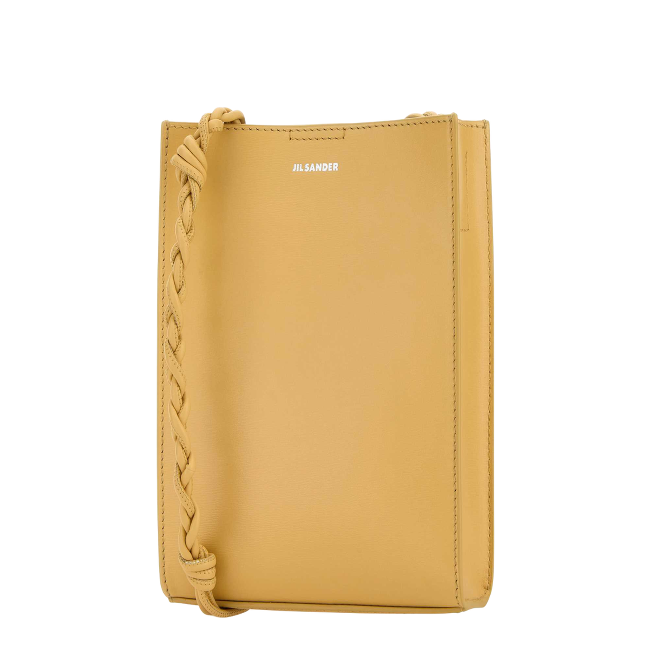Tangle Small Calf Leather Shoulder Bag - Yellow - Image 2
