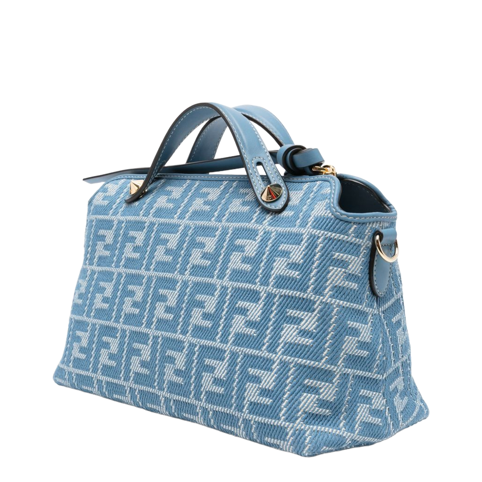 By The Way Medium Denim Handbags - Blue - Image 5