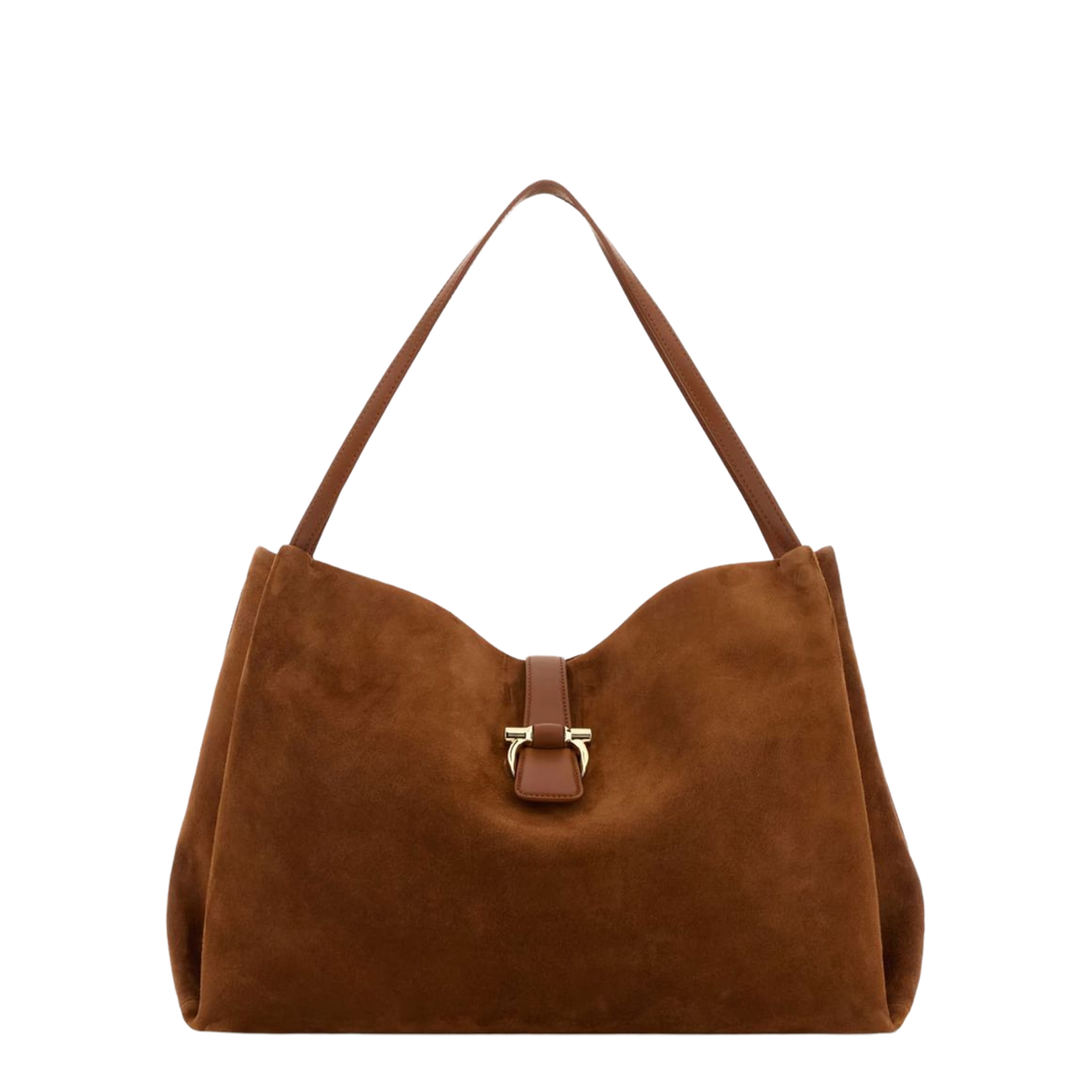 Brown Goatskin Suede Tote Bag - Image 1