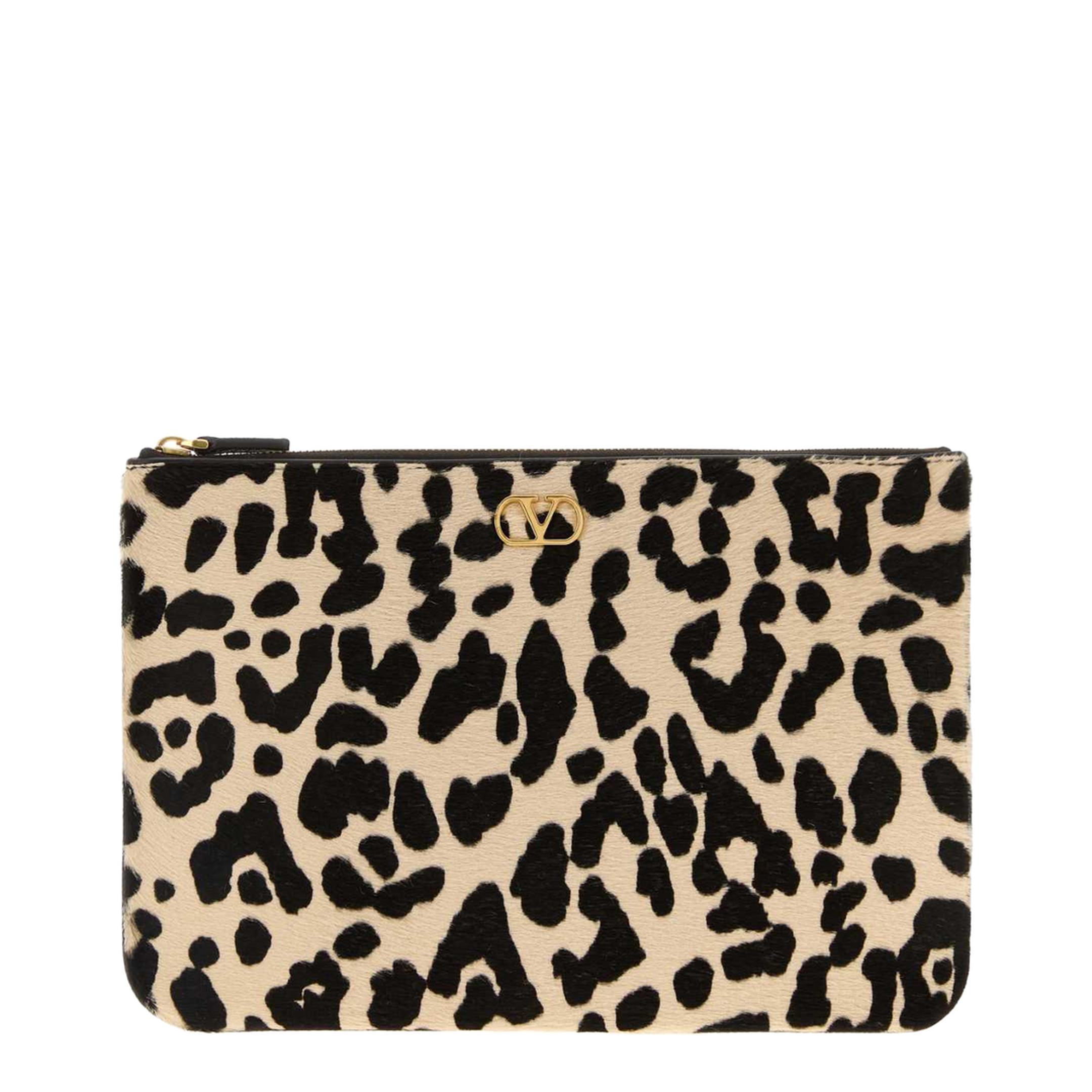 Beige Leopard Clutch Bag - Image 1