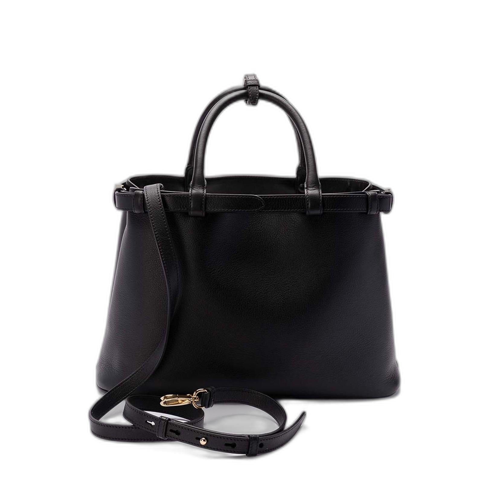 Medium Buckle Leather Handbag - Image 2