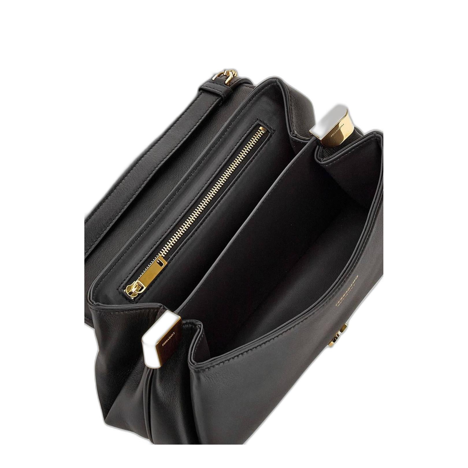 Horsebit 1955 Small Leather Shoulder Bag - Black - Image 3