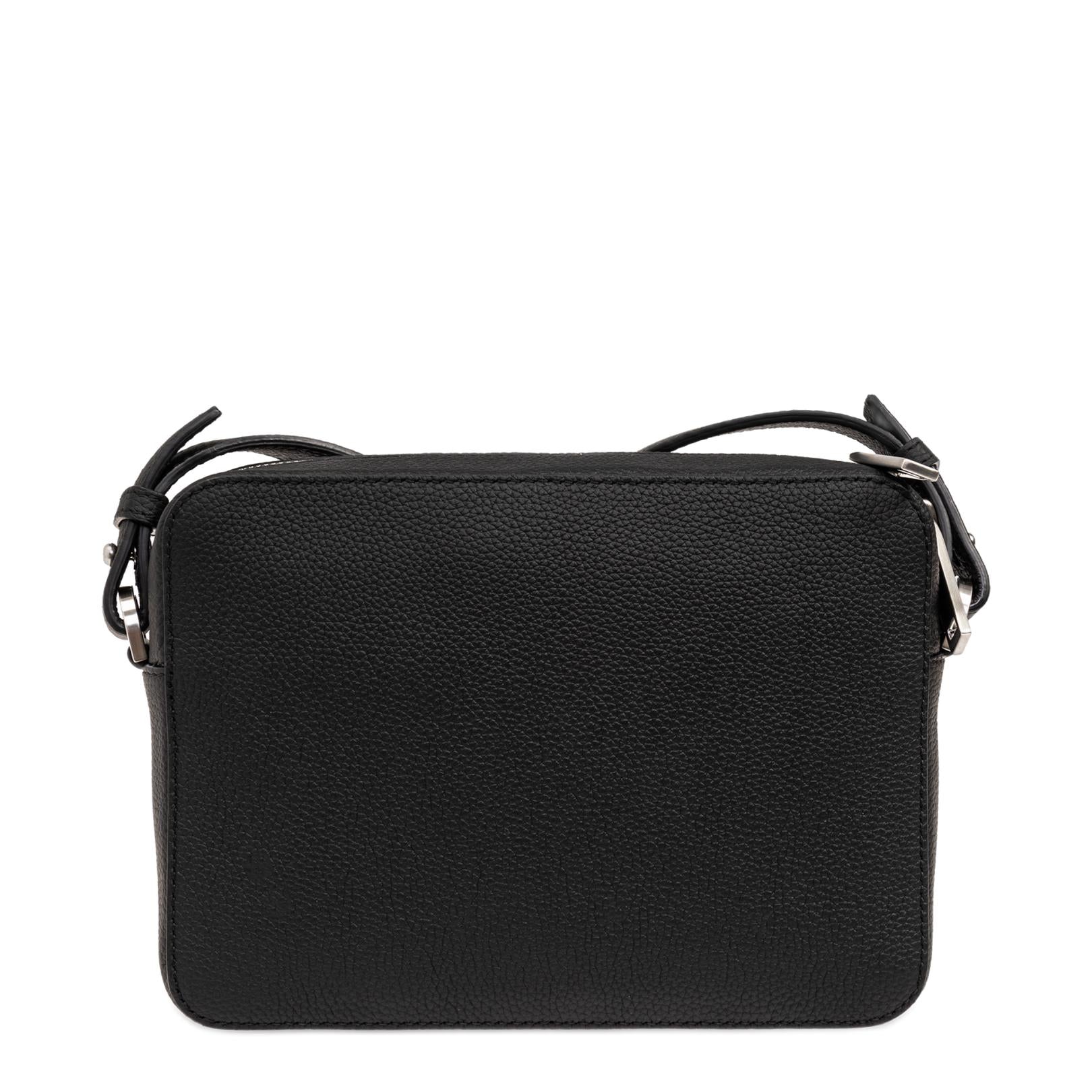 Grained Leather with Logo in Black - Image 3