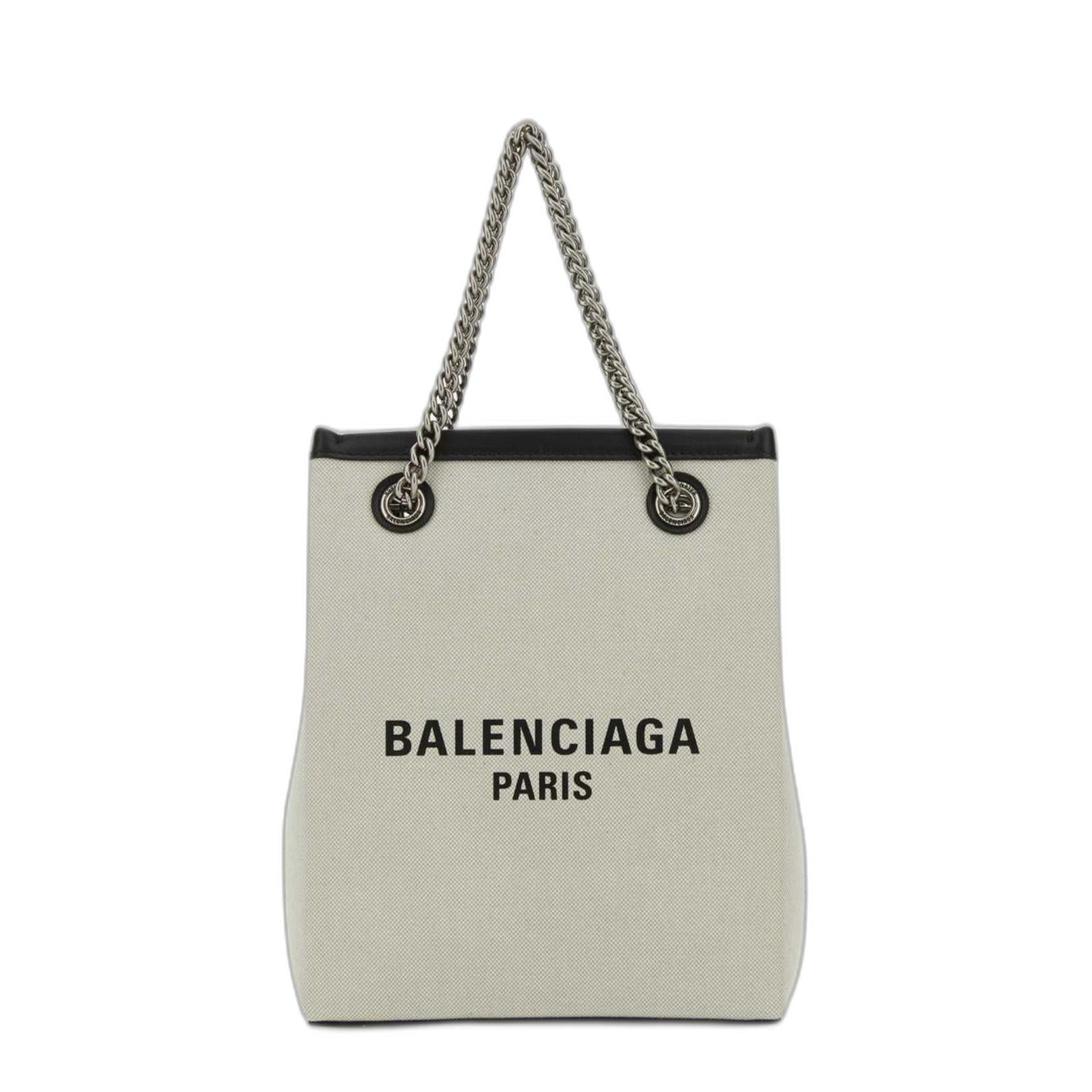 Duty Free Phone Holder In Light Beige Cotton Canvas - Image 3