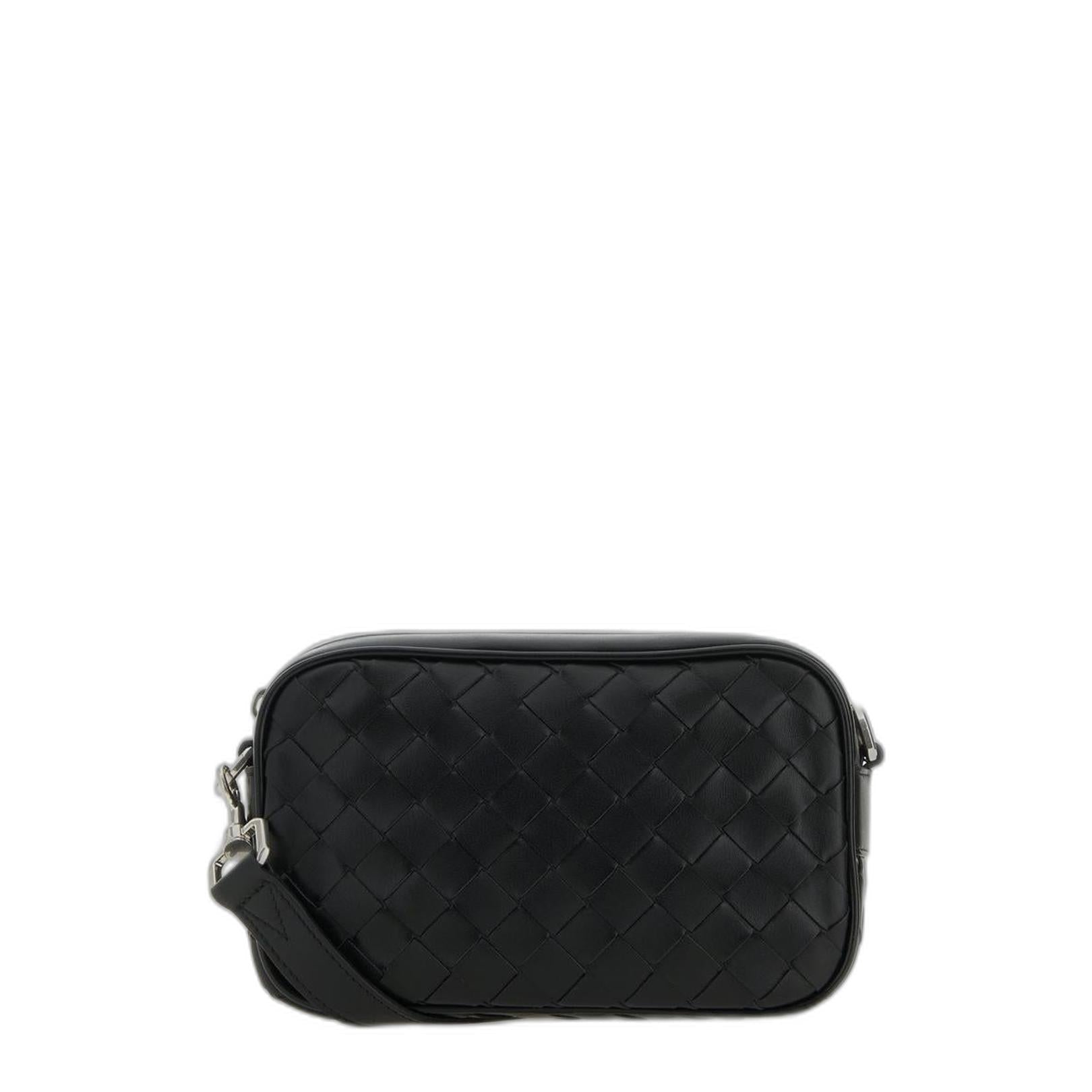 Mini Intrecciato Camera Shoulder Crossbody - Image 1