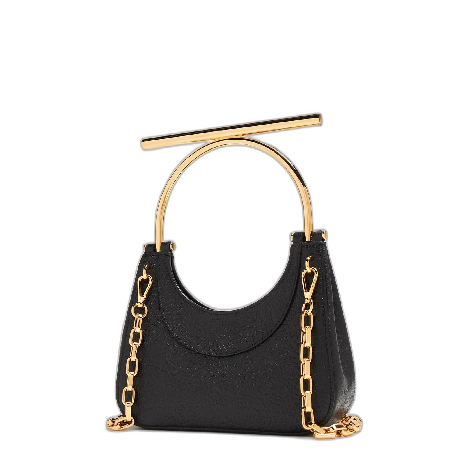 Mini Cross-bar Bag In Black/gold - Image 5