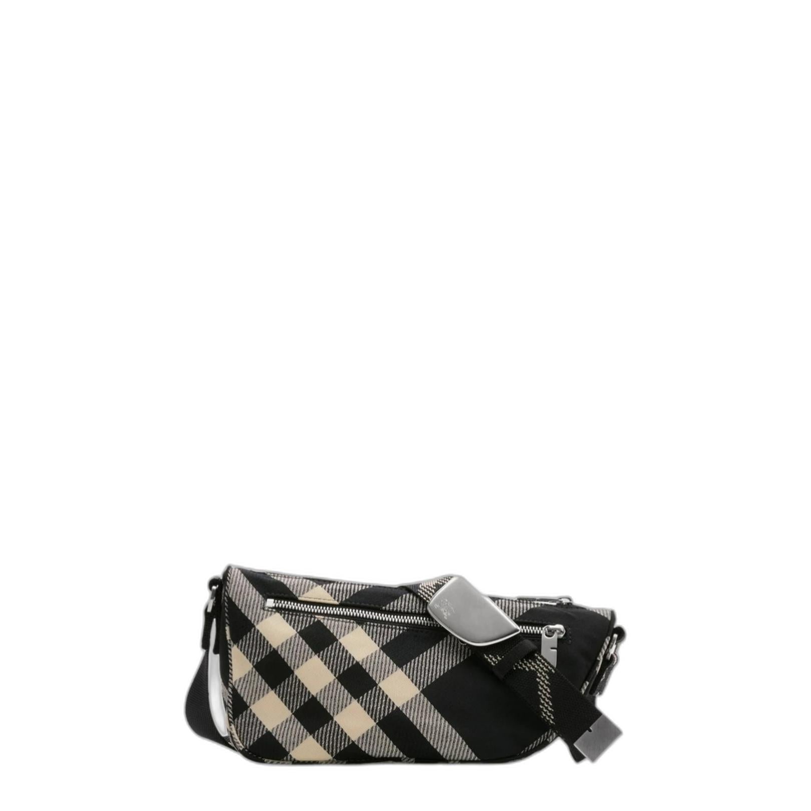 Small Shield Checked Messenger Bag - Image 2