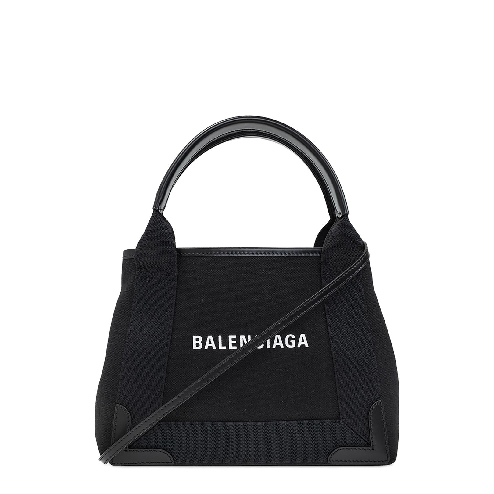 Navy Cabas XS Canvas Tote - Black - Image 1
