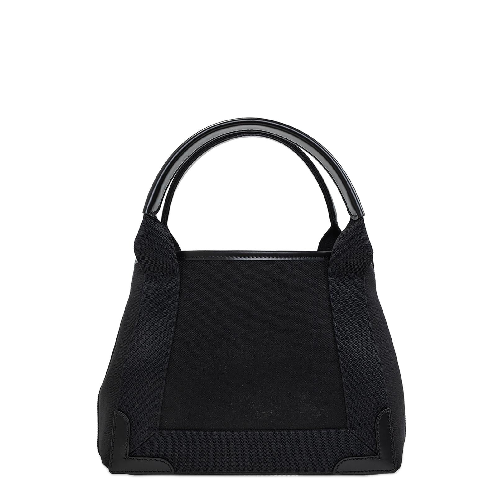 Navy Cabas XS Canvas Tote - Black - Image 2