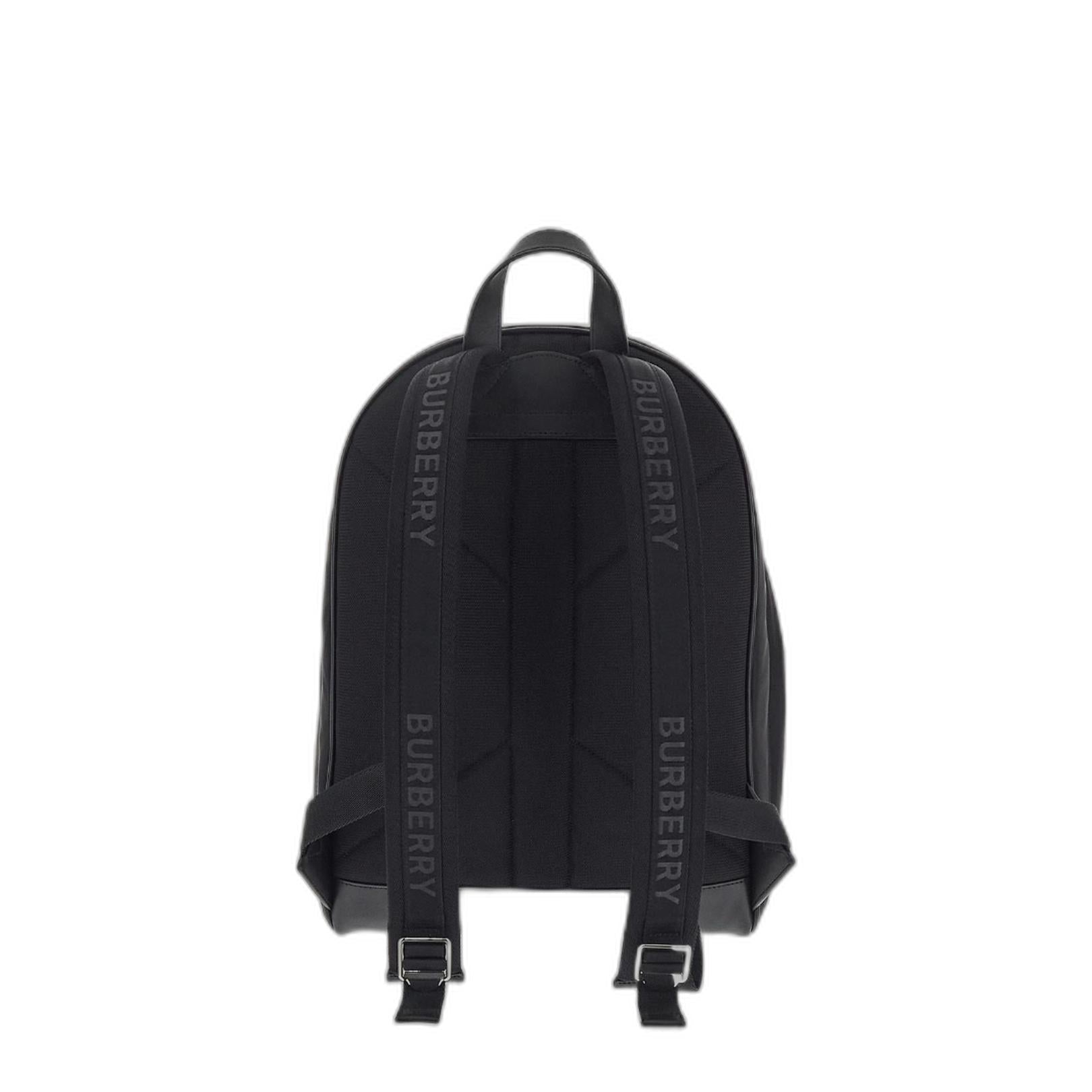 Black Nylon Backpack Bag - Image 3