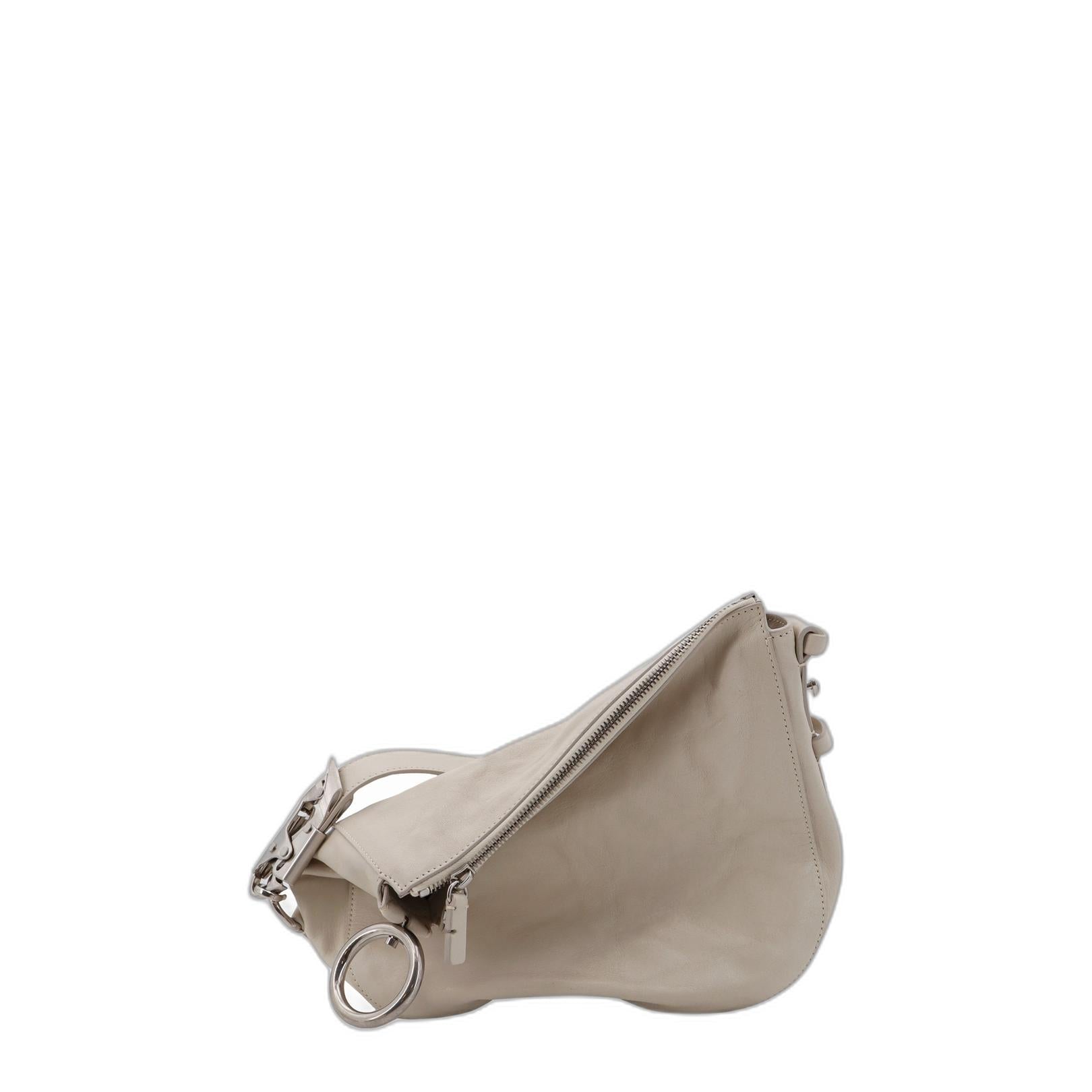 Small Calfskin Shoulder Bag - Light and natural (cream white/beige) - Image 1
