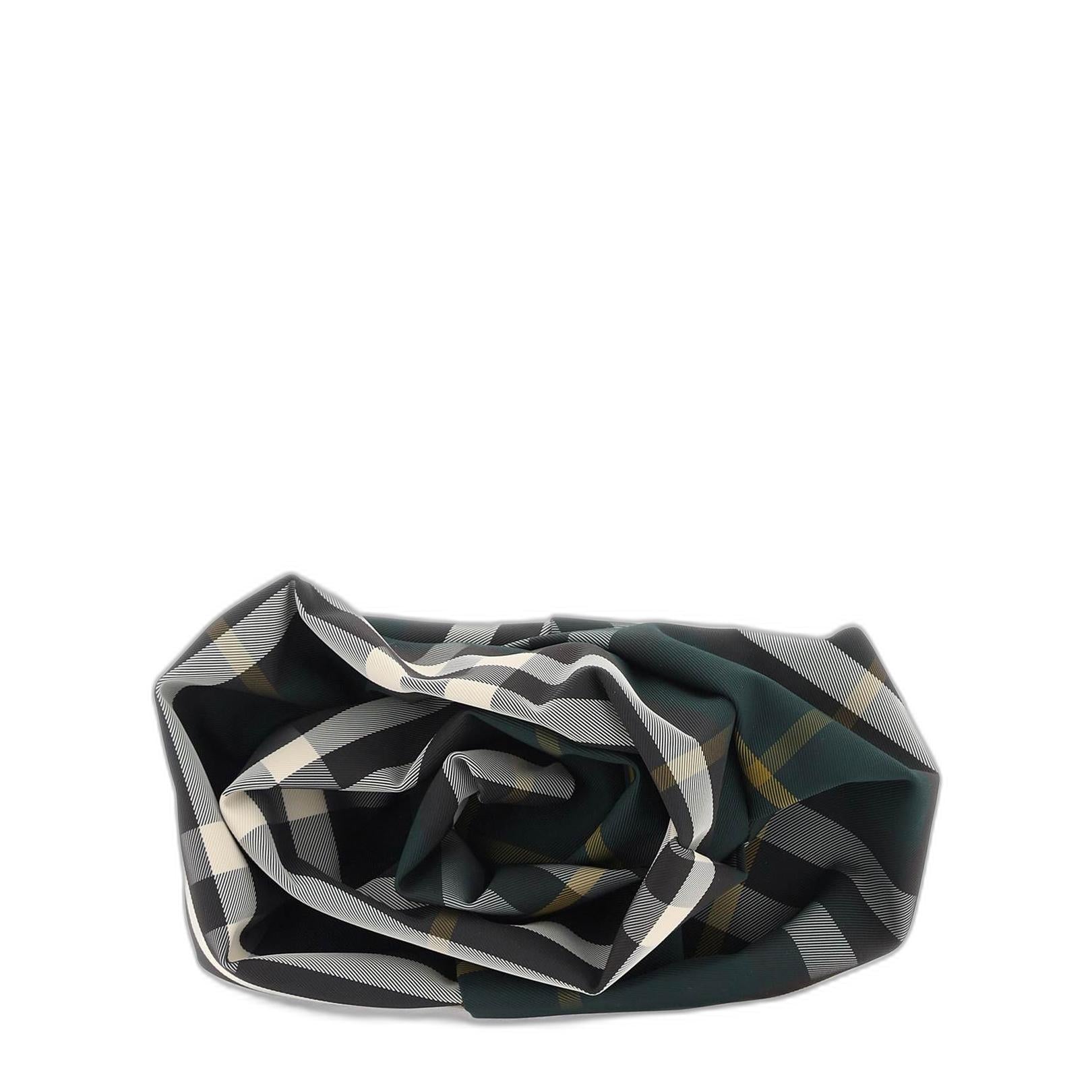 Rose Check Medium Polyamide Clutch - Green - Image 2