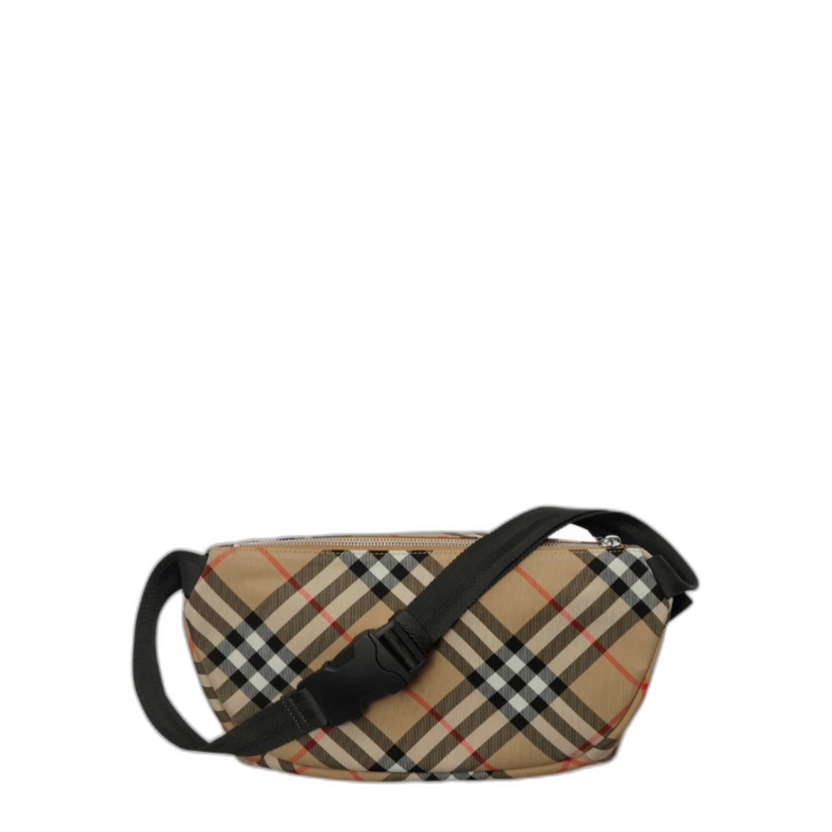 Check Belt Bag in Sand - Image 2