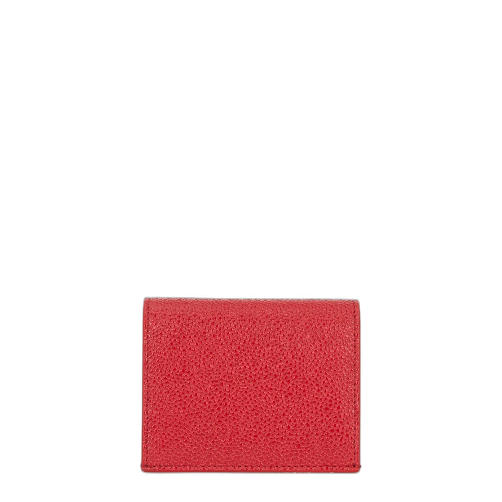 Pebble Grain Leather Anchor Double Card Holder - Image 3