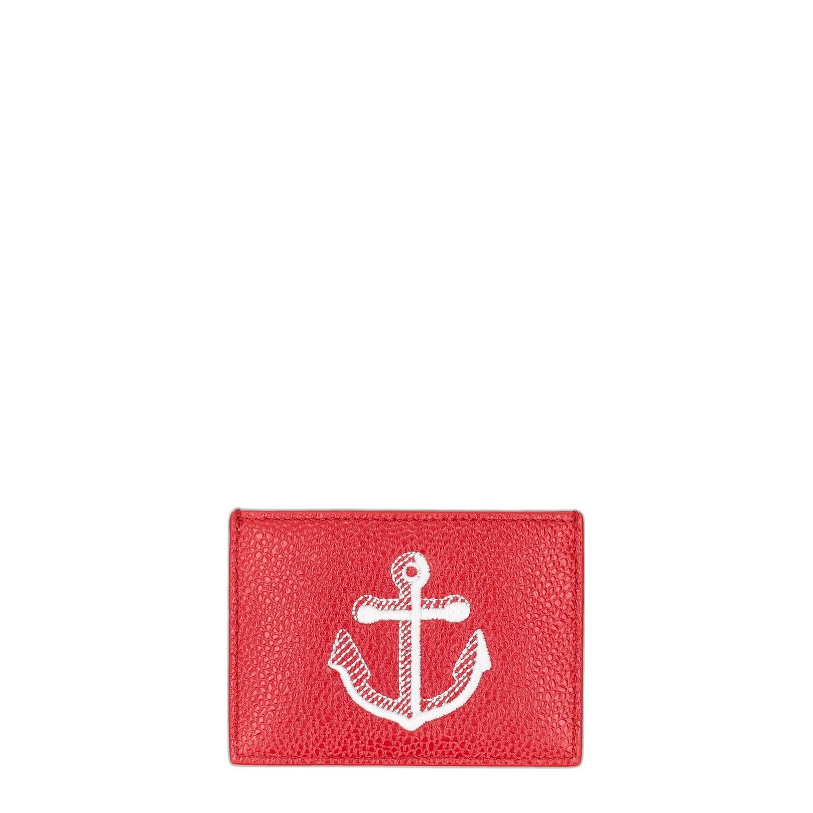 RWB Anchor Pebble Leather Card Holder - Image 2