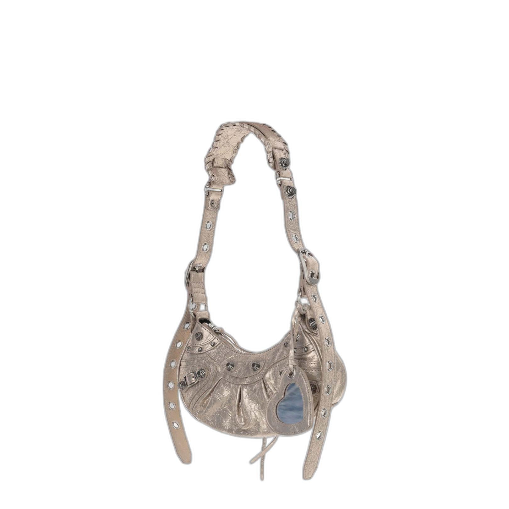 Le Cagole Xs Metallic Shoulder Bag - Image 3