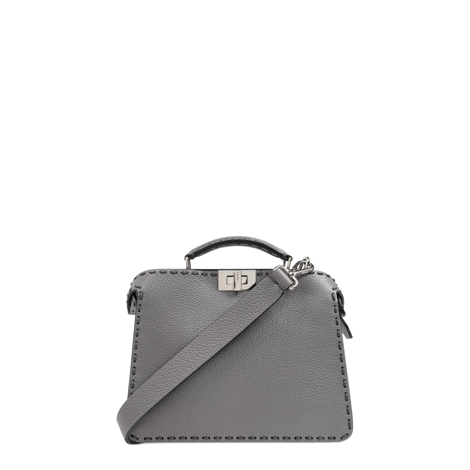 Peekaboo ISeeU Small
Grey Leather Bag - Image 1
